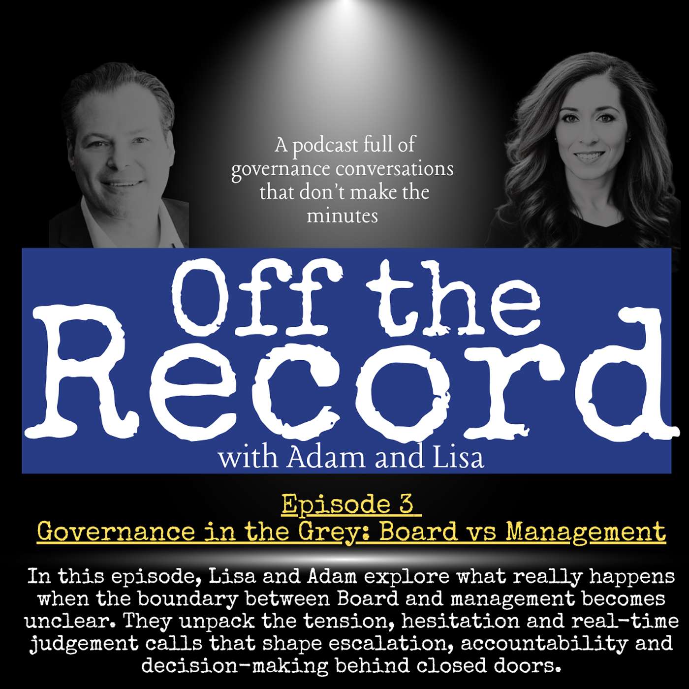 Episode 3 - Governance in the Grey - Board vs Management episode artwork