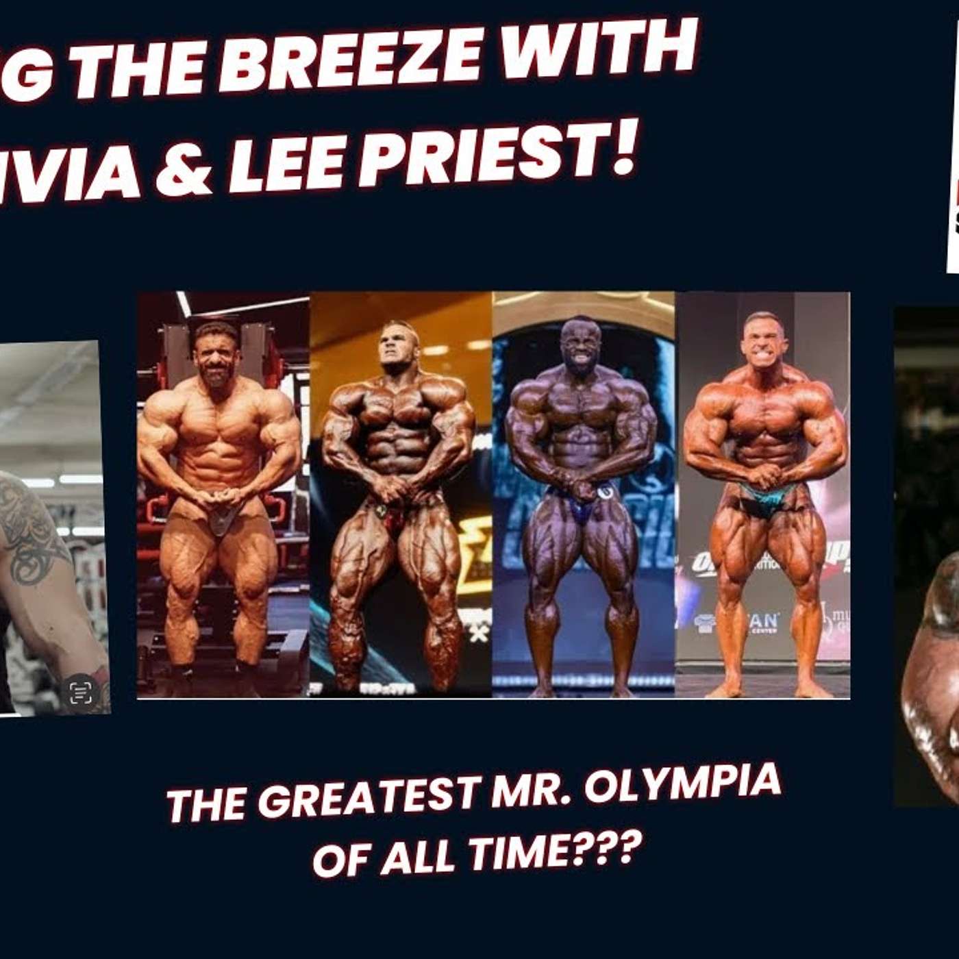 Shooting the breeze. John Livia and Lee Priest. Is this one of the greatest Mr. Olympia of all time?