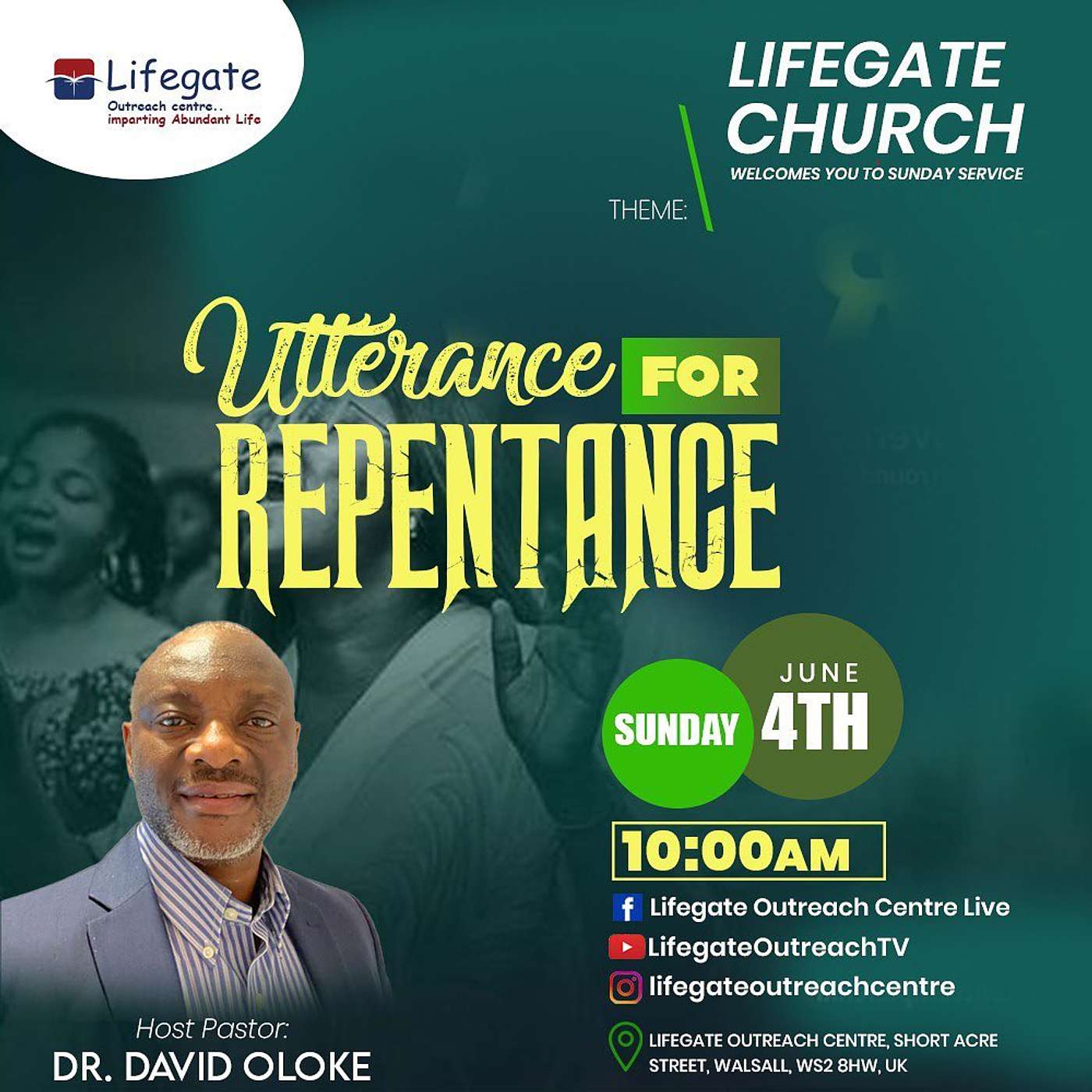 Utterance for Repentance - Lifegate Church - 04.06.23 episode artwork