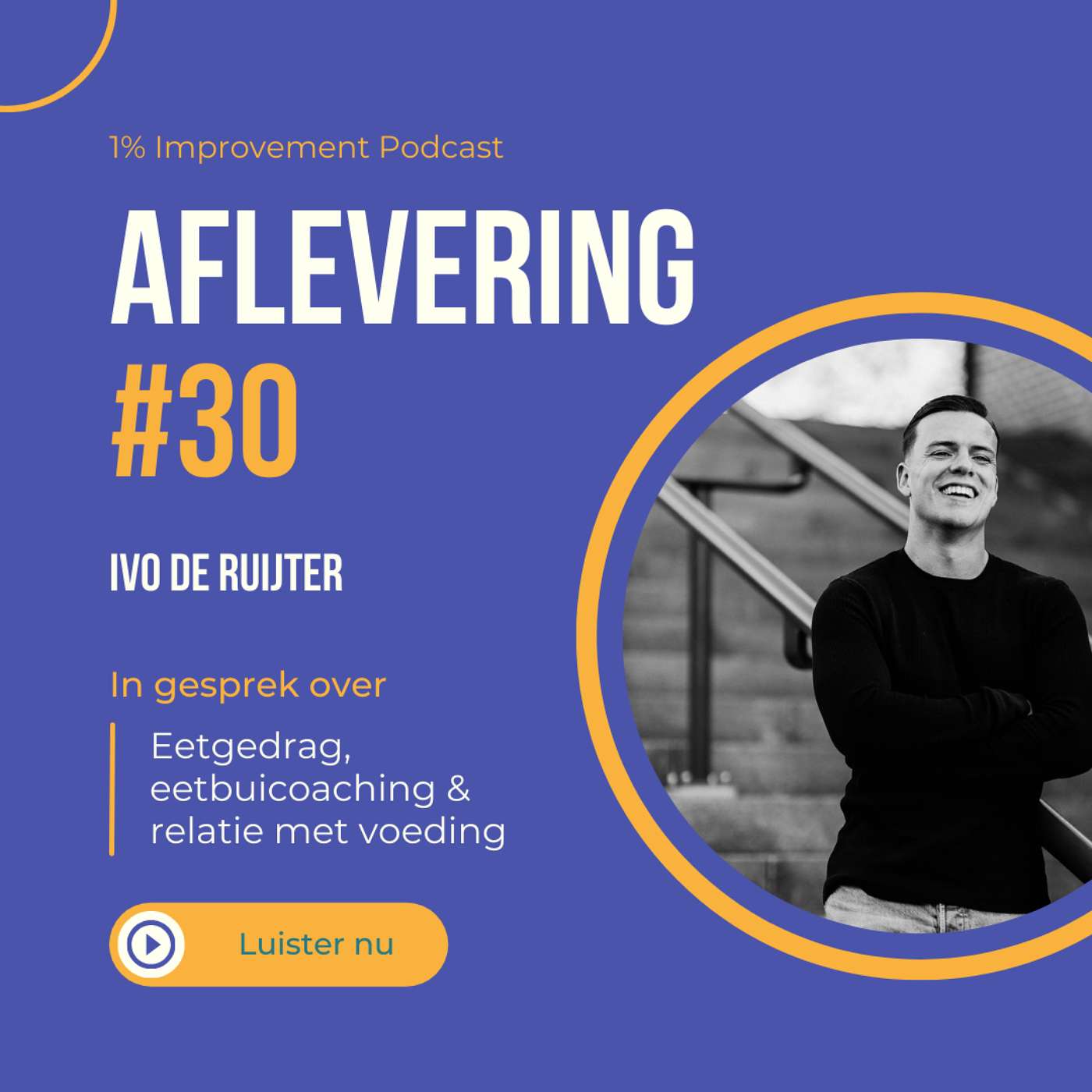 Hoe Je Een Gezonde Relatie Met Voeding Krijgt: Eetgedrag & Eetbuicoaching met Ivo de Ruijter | Afl. 30 episode artwork