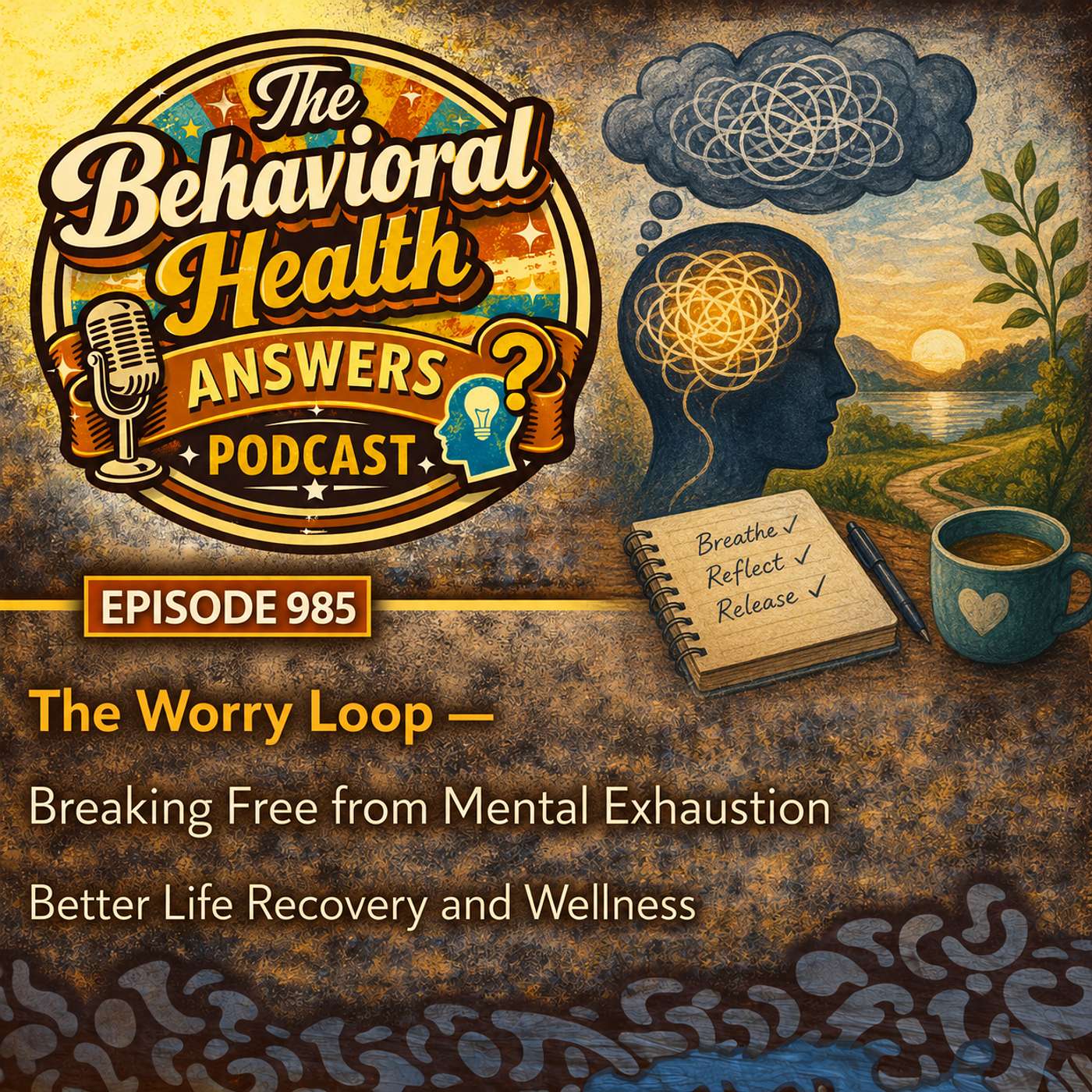 Episode 985: The Worry Loop - Breaking Free from Mental Exhaustion | Better Life Recovery and Wellness episode artwork