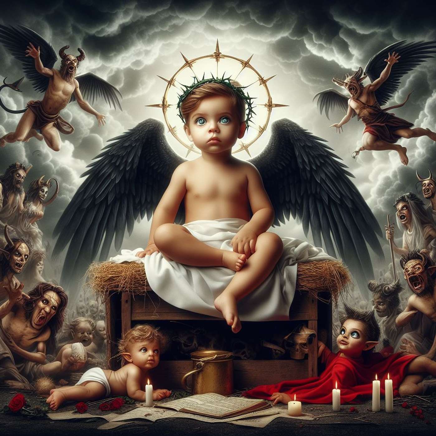 405 Thou Little Tiny Child Acapella Hymns duet Nicholas Mazzio Lauren Mazzio The Rain