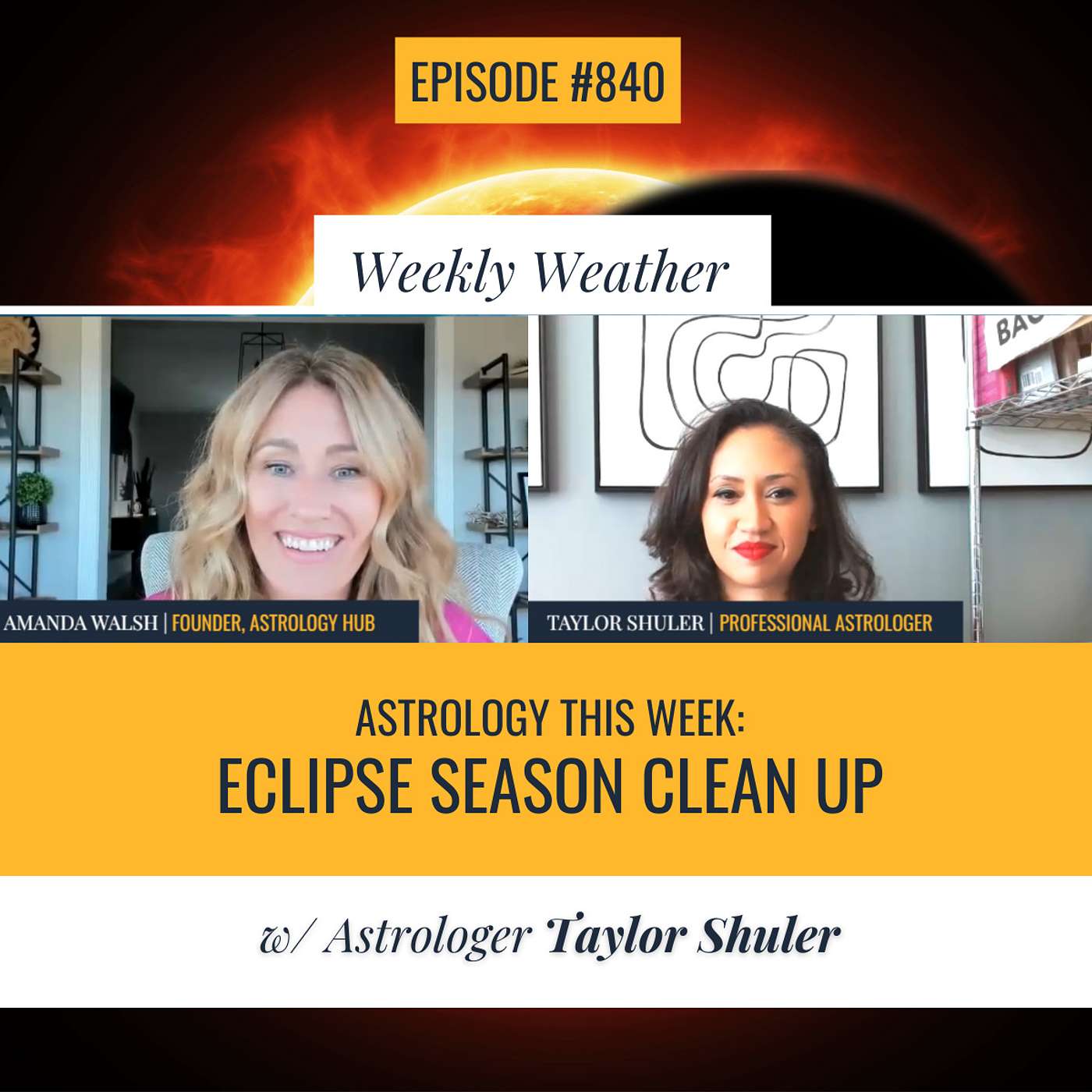 cover of episode [WEEKLY ASTROLOGICAL WEATHER] Astrology This Week: Wrapping Up Eclipse Season & Venus in Libra w/ Astrologer Taylor Shuler