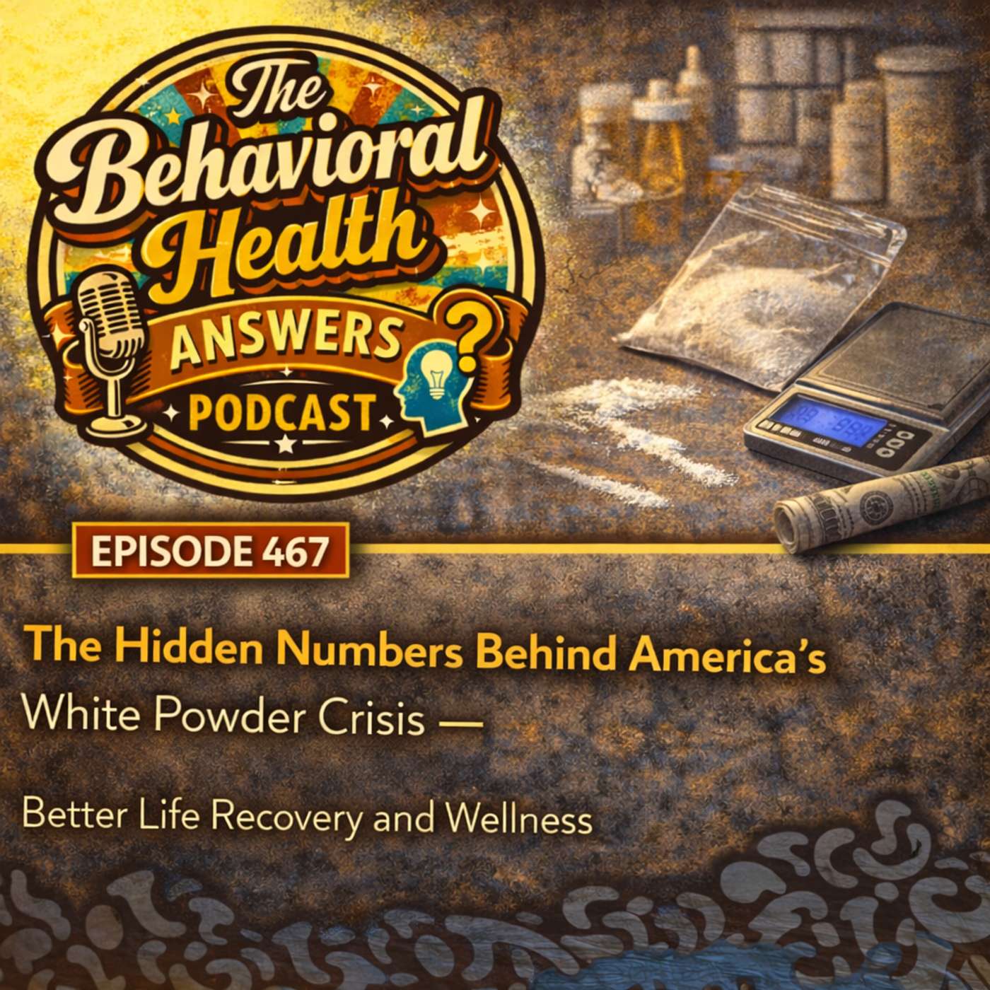 Episode 467: The Hidden Numbers Behind America's White Powder Crisis | Better Life Recovery and Wellness episode artwork