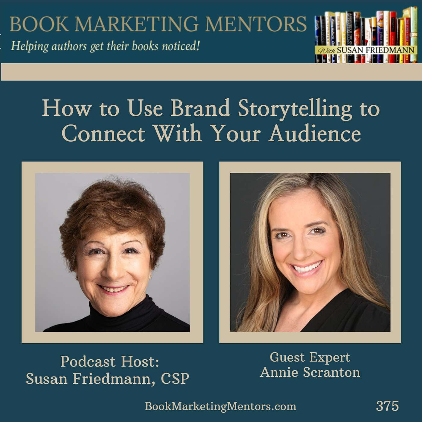 How to Best Build Your Author Brand to Gain Visibility - BM375 - podcast episode cover