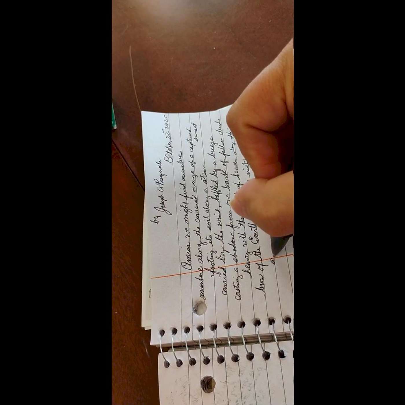 live inside of Emily Dickinson's bedroom - original poetry being written LIVE by Joseph A Pasquale poem excerpt