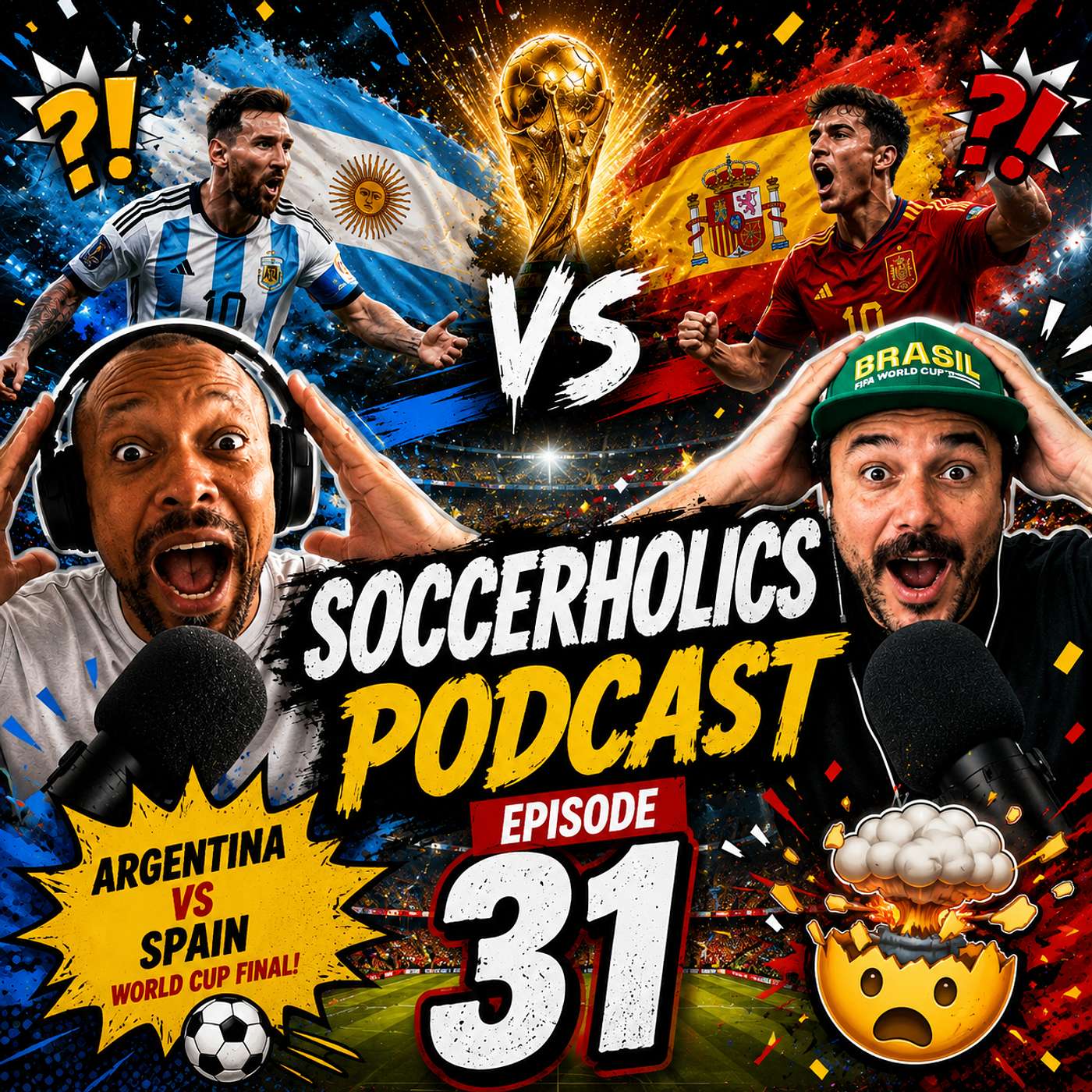 Ep. 31: WORLD CUP EMERGENCY POD & England and France Bye Bye (sort of) & Messi and Yamal Reunion, oh my! episode artwork