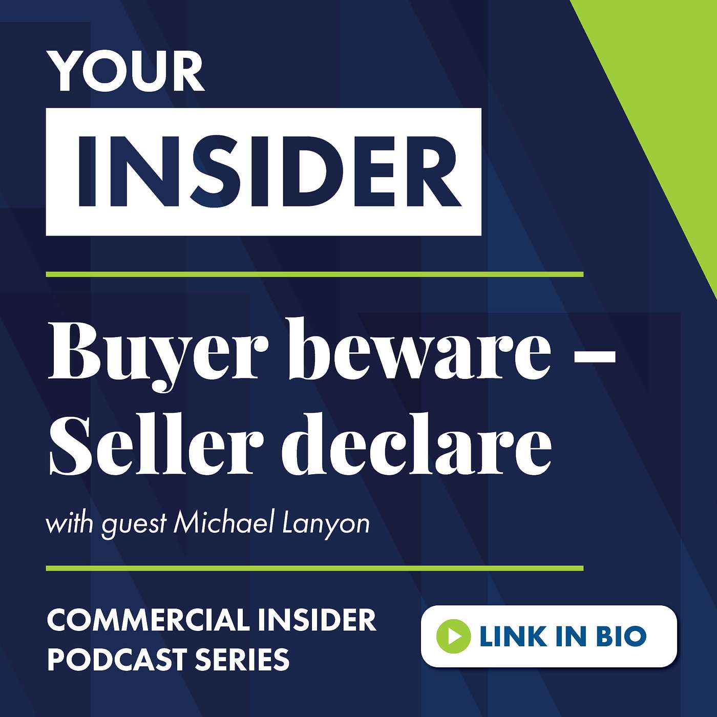 Buyer beware – Seller declare Buyer beware – Seller declare