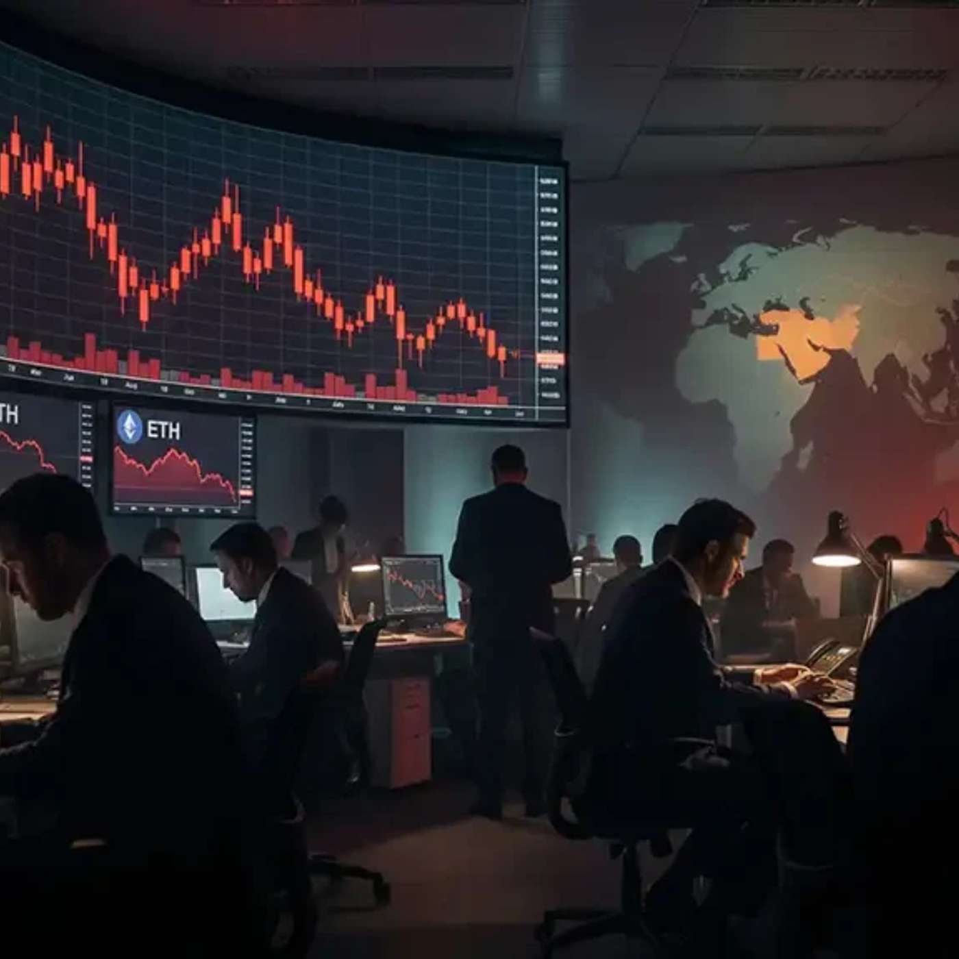 Mélyponton az amerikai tőzsdék: geopolitikai feszültség és kriptoszektor-eladási hullám