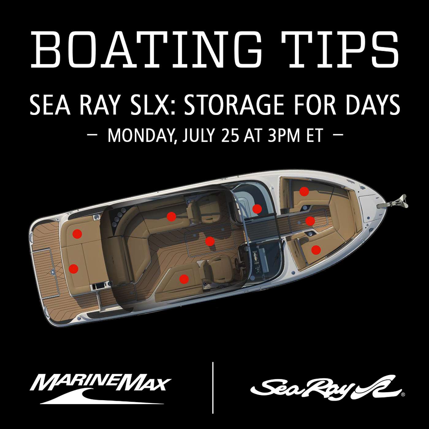Boating Tips | Sea Ray SLX 260 | Storage for DAYS