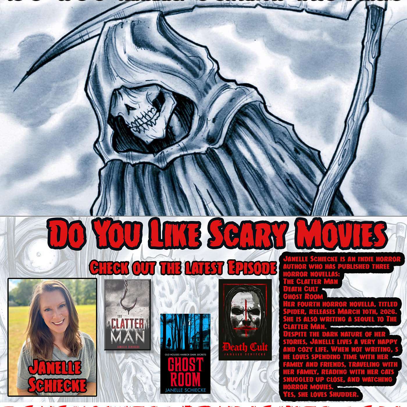 Janelle Schiecke joins us for a discussion about her books and the world of horror