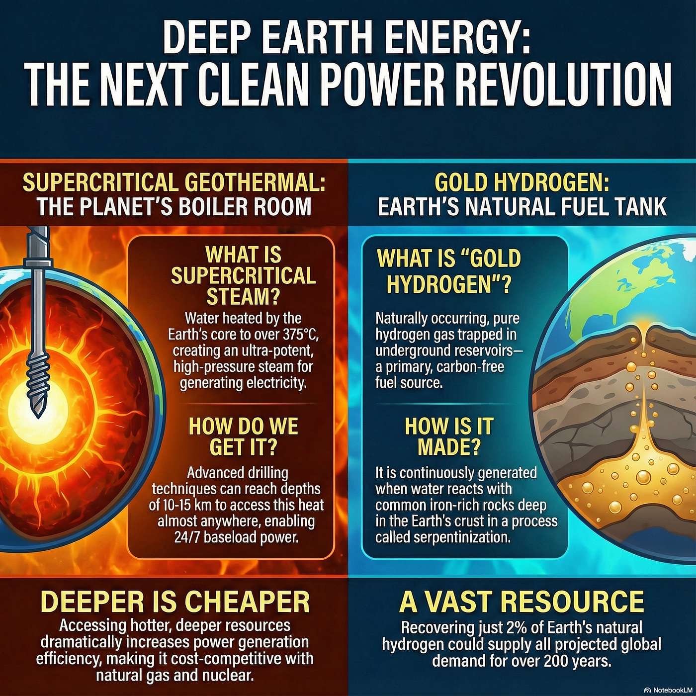 Deep Earth Energy: The Geothermal and Geologic Hydrogen Revolution episode artwork