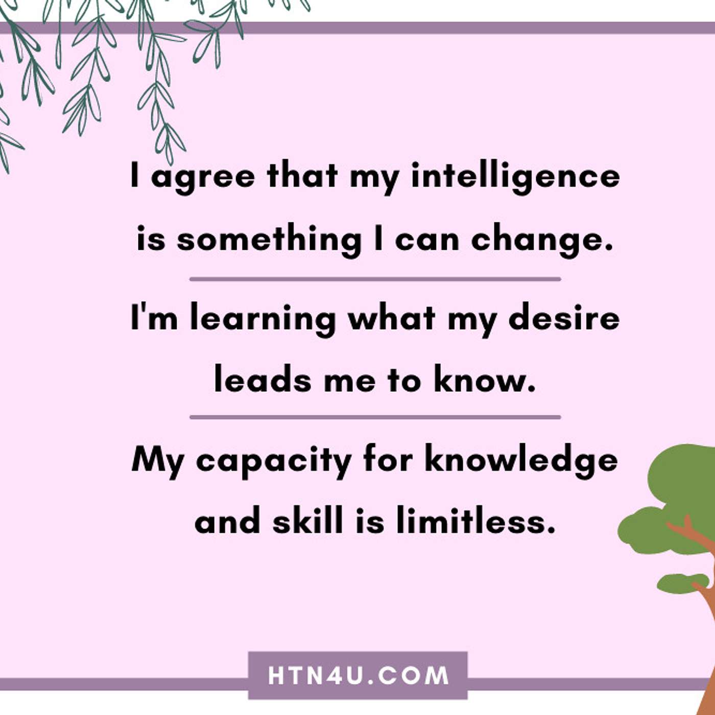 HTN4U Unlimiting Affirmations on Mindset #194