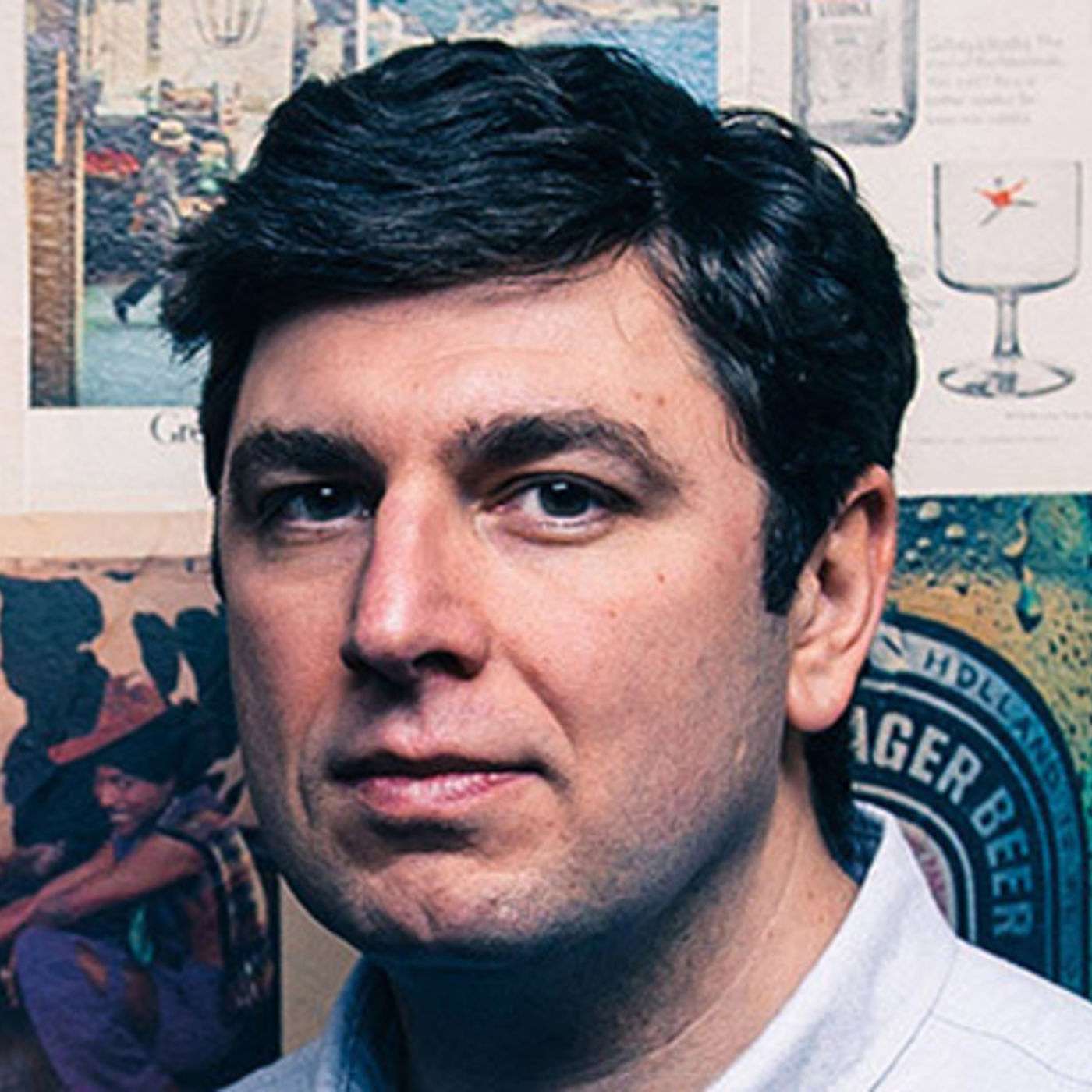 Dan Glover, co founder and creative director of The Academy on the PRmoment podcast episode artwork