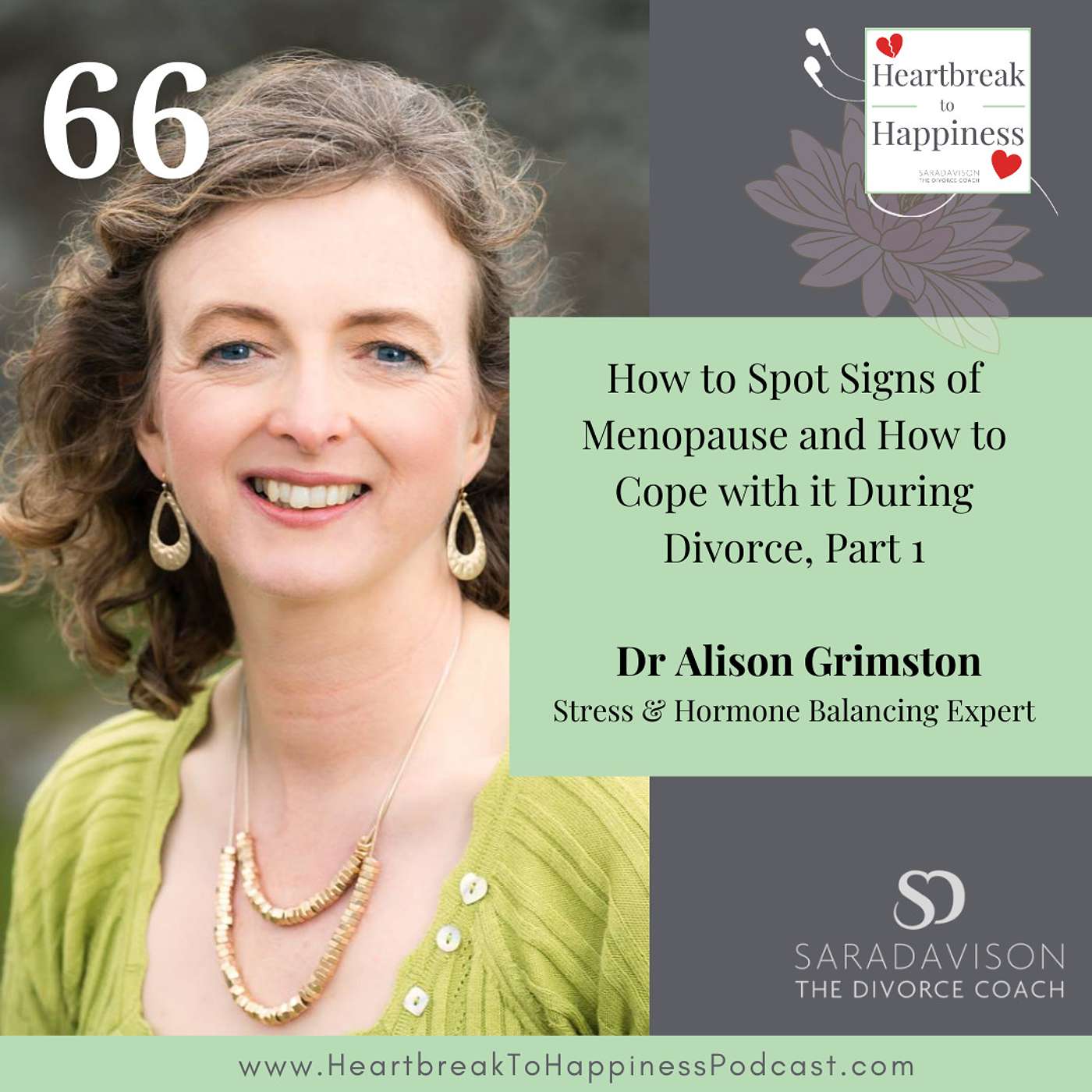 How to Spot Signs of Menopause and How to Cope with it During Divorce. Interview with Dr. Alison Grimston, Stress & Hormone Balancing Expert - Part 1