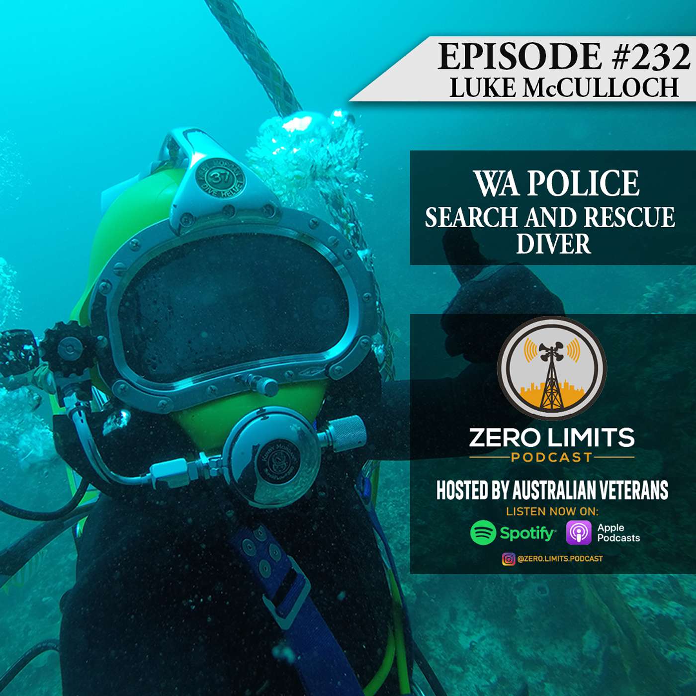 Ep. 232 Luke McCulloch WA Police Search and Rescue Diver - Author Tales of a Diver