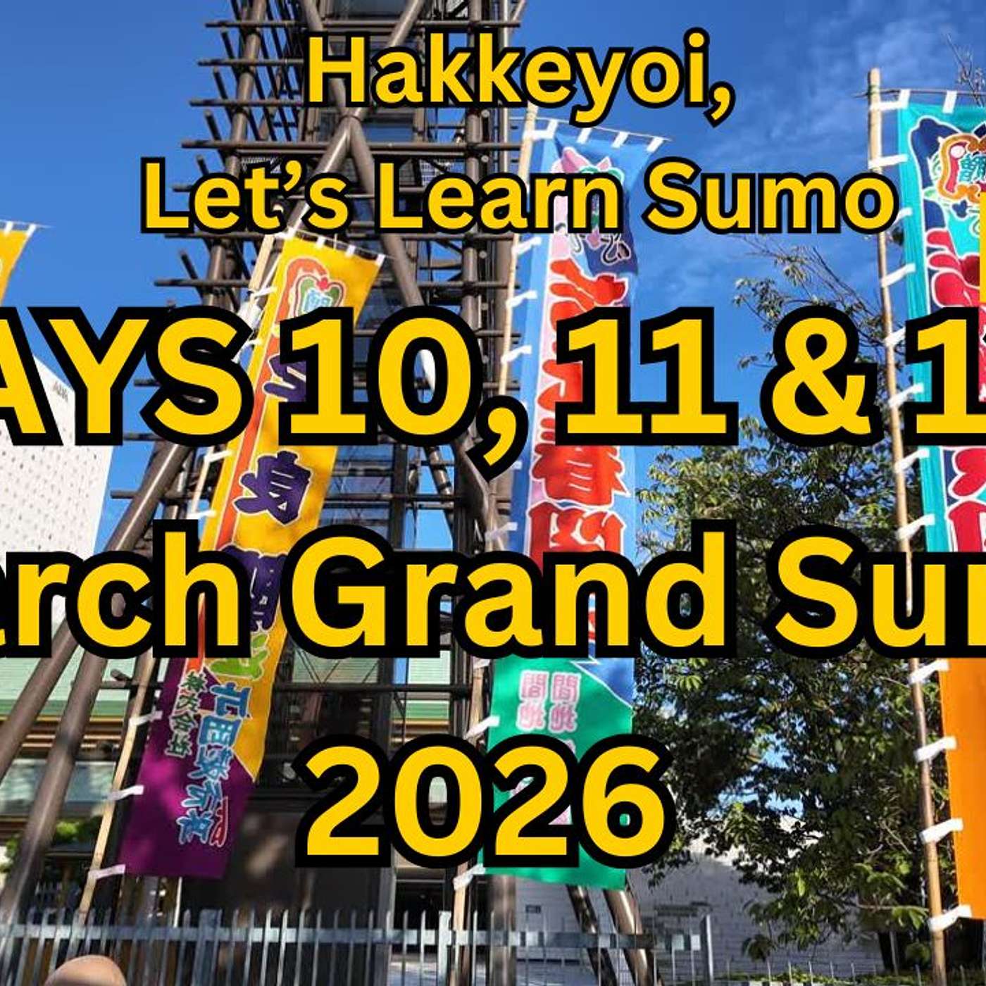 Days 10, 11 and 12 March Grand Sumo - Haru basho