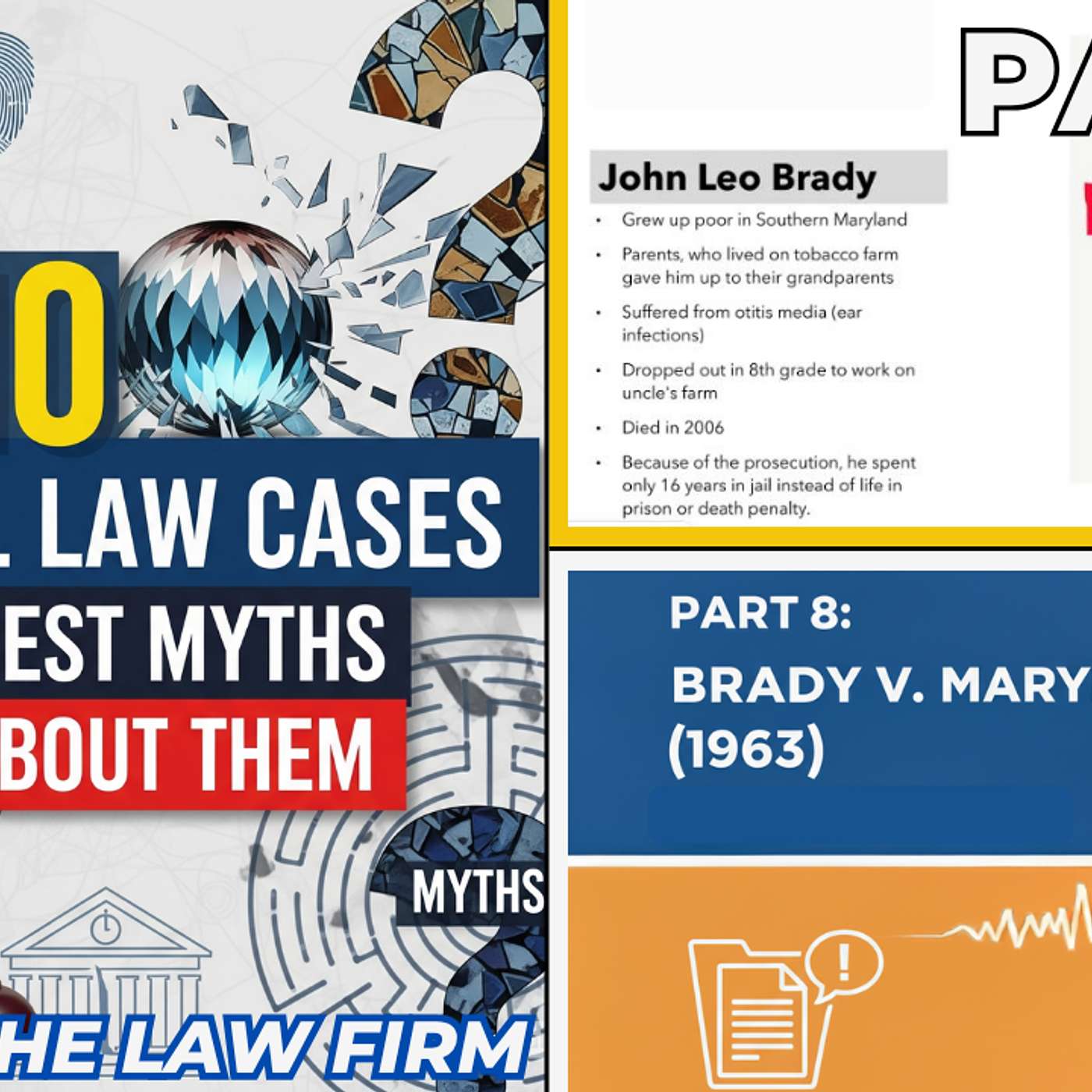 Top 10 Criminal Law Cases and Myths | PART 8: Prosecution can't hide evidence favorable to accused