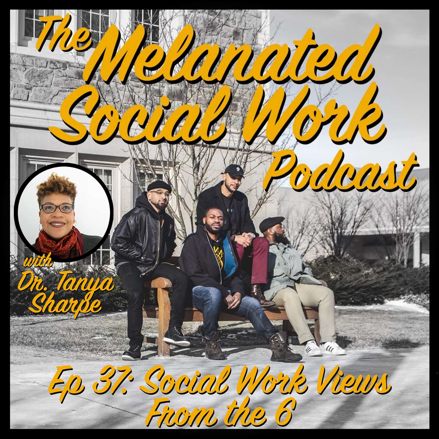 Episode 37 with Dr. Tanya Sharpe: Social Work Views from the 6 episode artwork