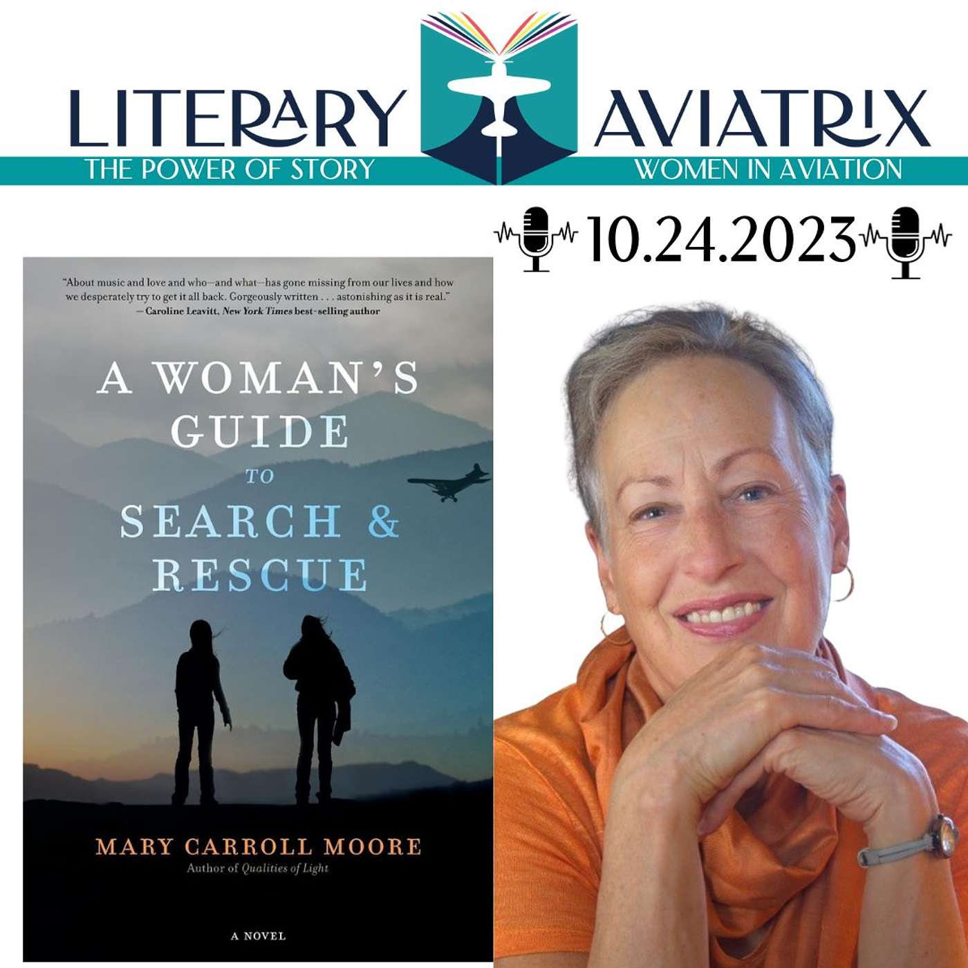 Book Launch: Author Mary Carroll Moore talks about how her WWII WASP mother inspired her new thriller novel, A Woman's Guide to Search and Rescue, which features two modern-day female pilot characters