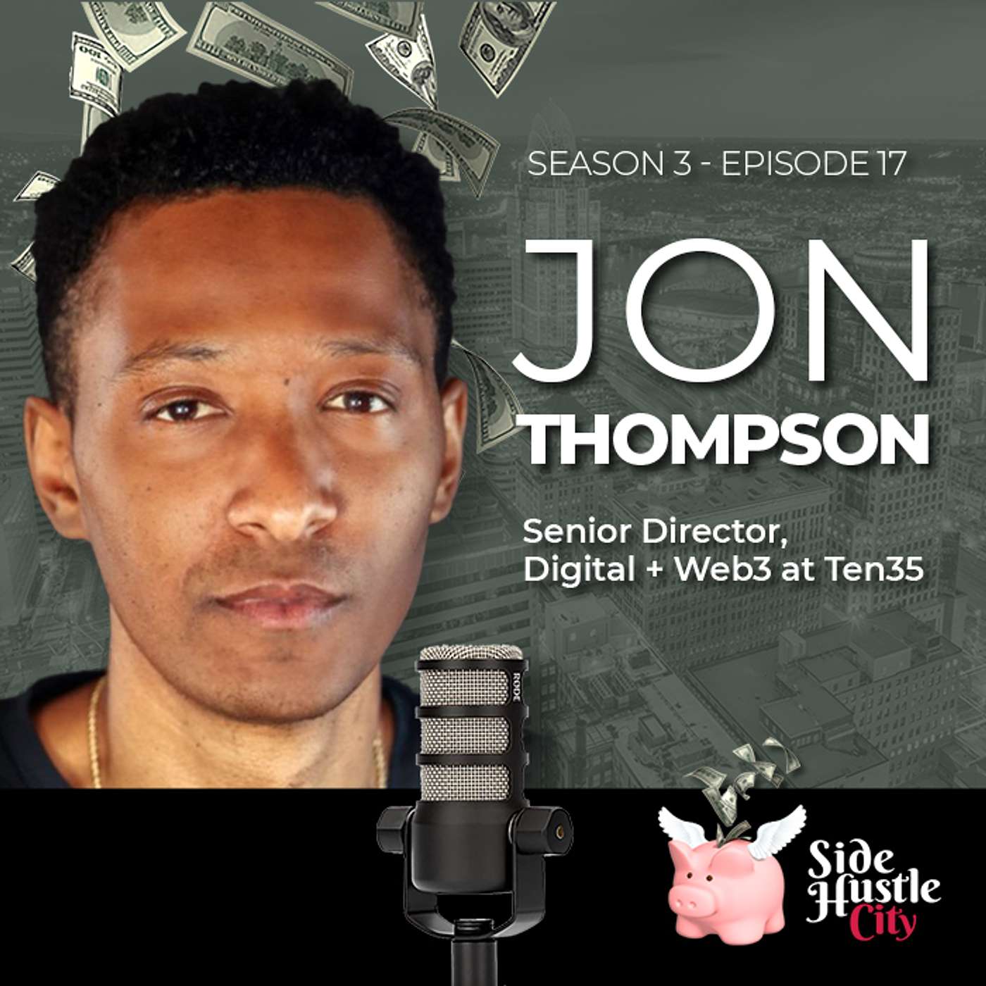 S3 - Ep17 - Jon Thompson has made tens of thousands (on the side) flipping NFT's in a matter of months and he explains how. With the profits he's now building his own project and Web3, digital assets agency episode artwork