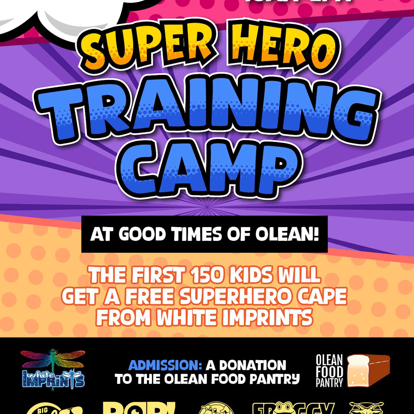 It's Liz from Armstrong Fiber...telling us ALL about tomorrow's Armstrong Fiber/Seven Mountains Media Superhero Training Camp at Good Times of Olean!