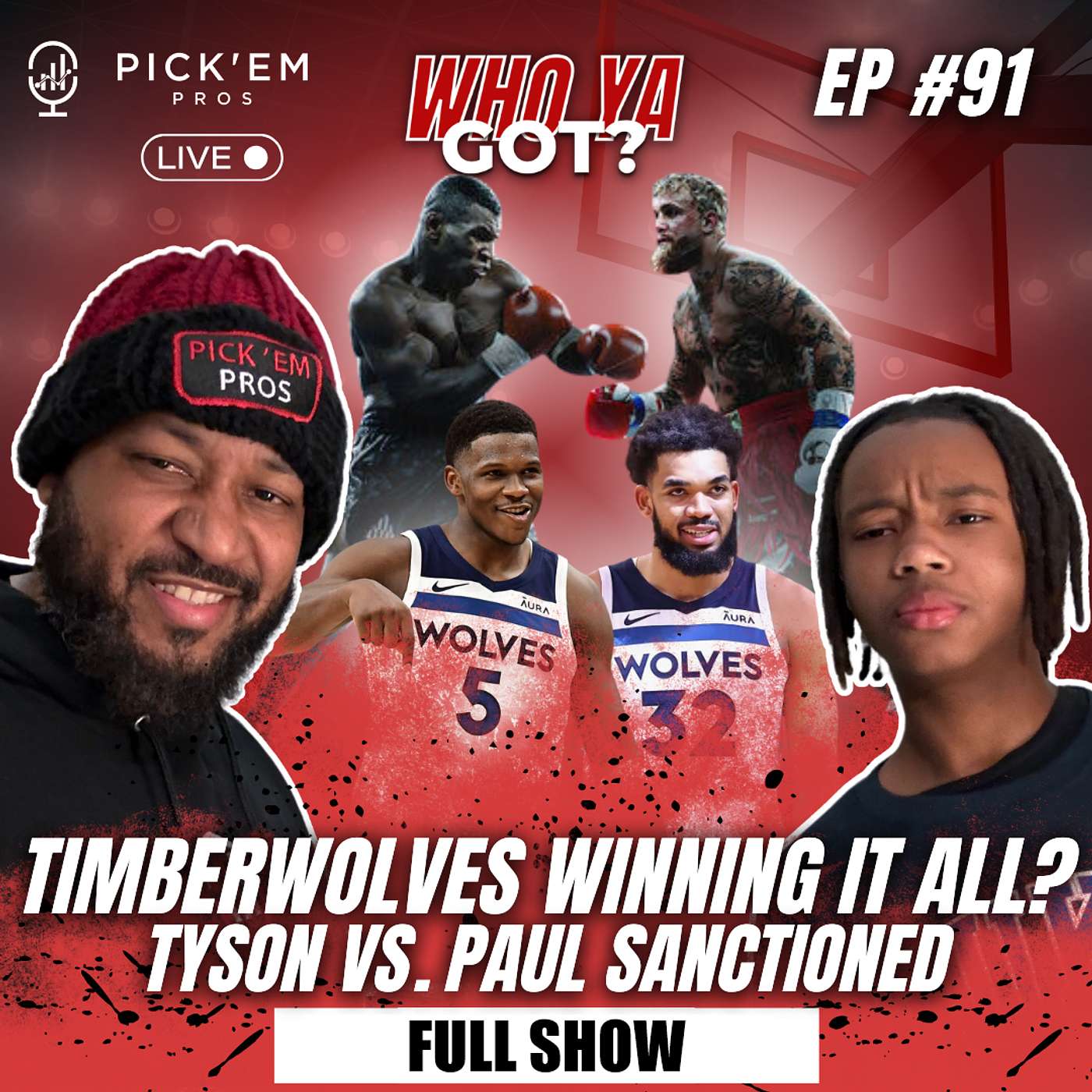 NBA Round 2 Picks: HAVE THE WOLVES ARRIVED & Tyson vs. Jake Paul Debate! 🏀🥊