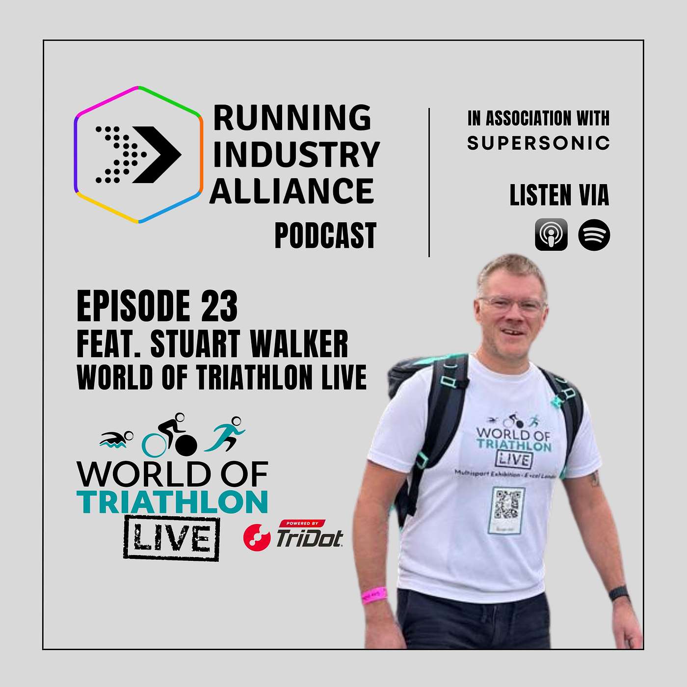 Running Industry Alliance Podcast – Episode #23 World of Triathlon LIVE powered by TriDot with Stuart Walker, Founder and Event Director Running Industry Alliance Podcast – Episode #23 World of Triathlon LIVE powered by TriDot with Stuart Walker, Founder and Event Director