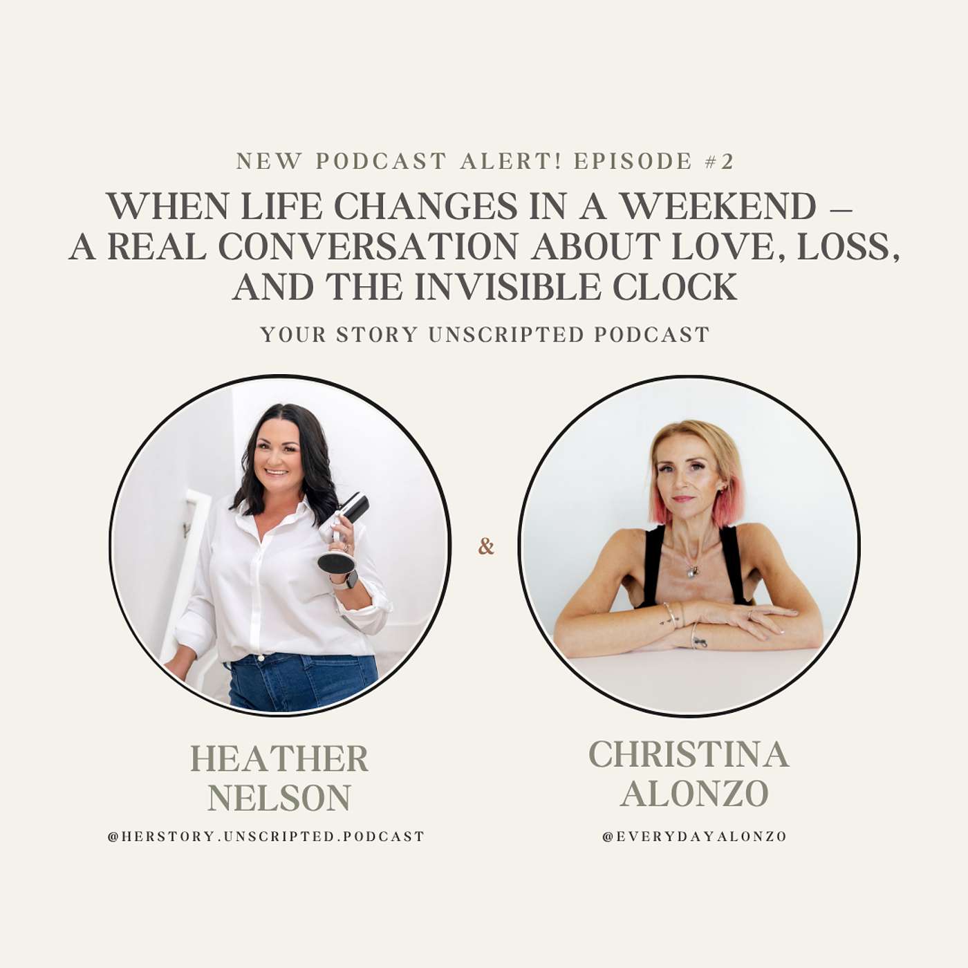 When Life Changes in a Weekend — A Real Conversation About Love, Loss, and the Invisible Clock with Christina Alonzo episode artwork
