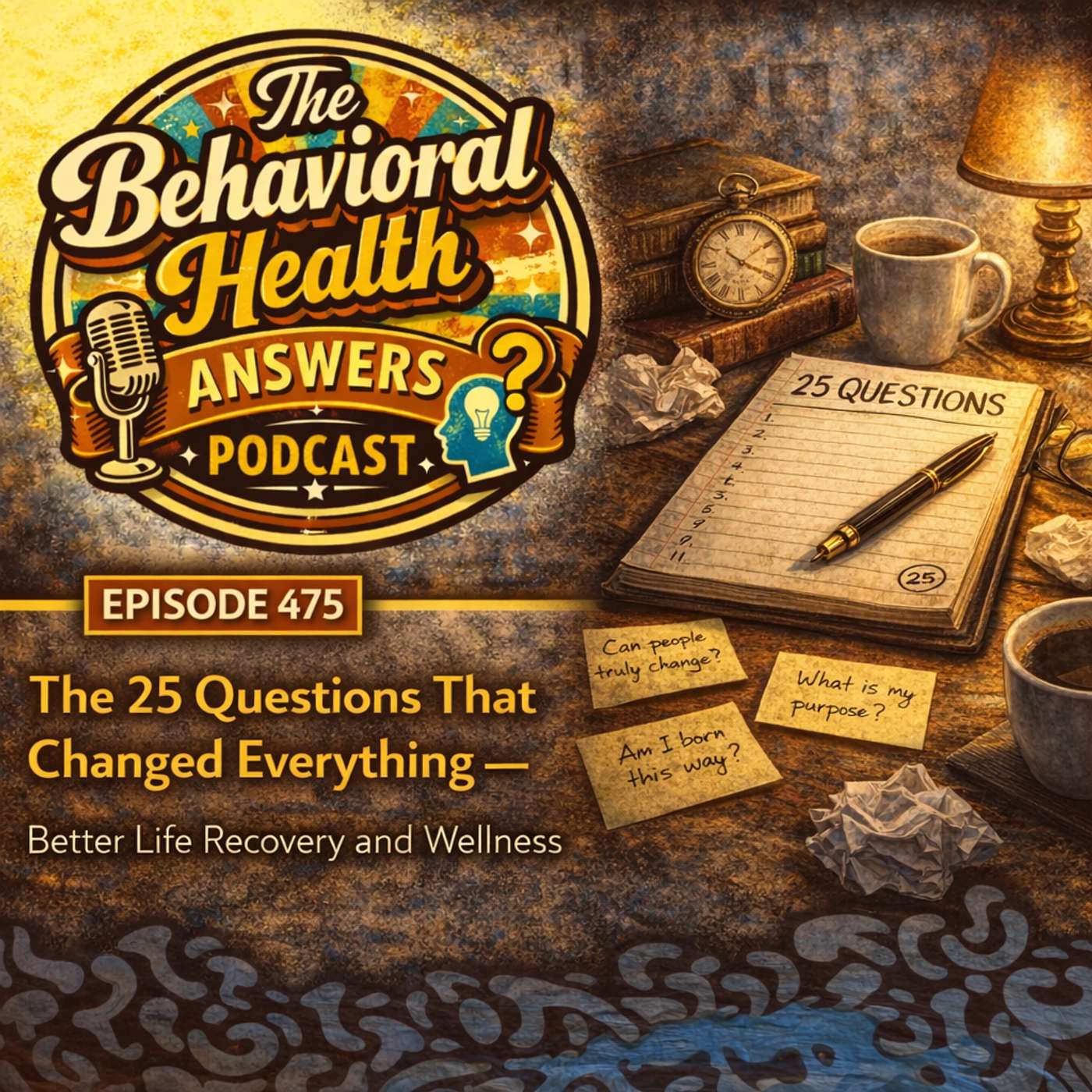 Episode 475: The 25 Questions That Changed Everything | Better Life Recovery and Wellness episode artwork