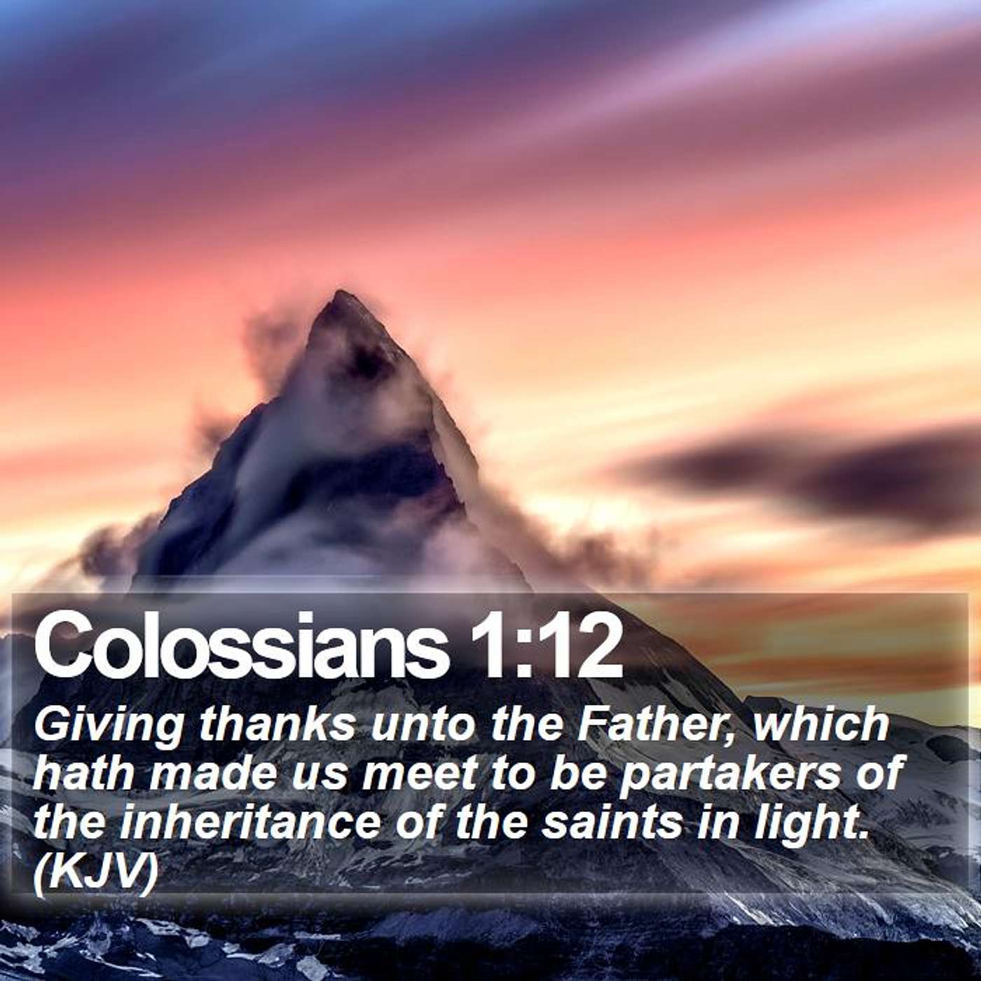 Giving Thanks Unto The Father Part 3