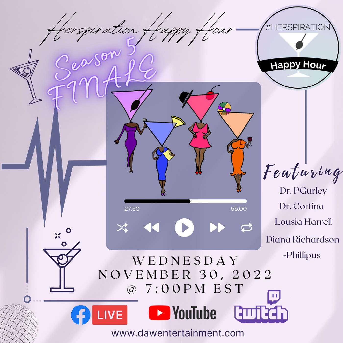 Herspiration Happy Hour, Season 5, Eps 38: It's Our Season 5 FINALE!!! episode artwork