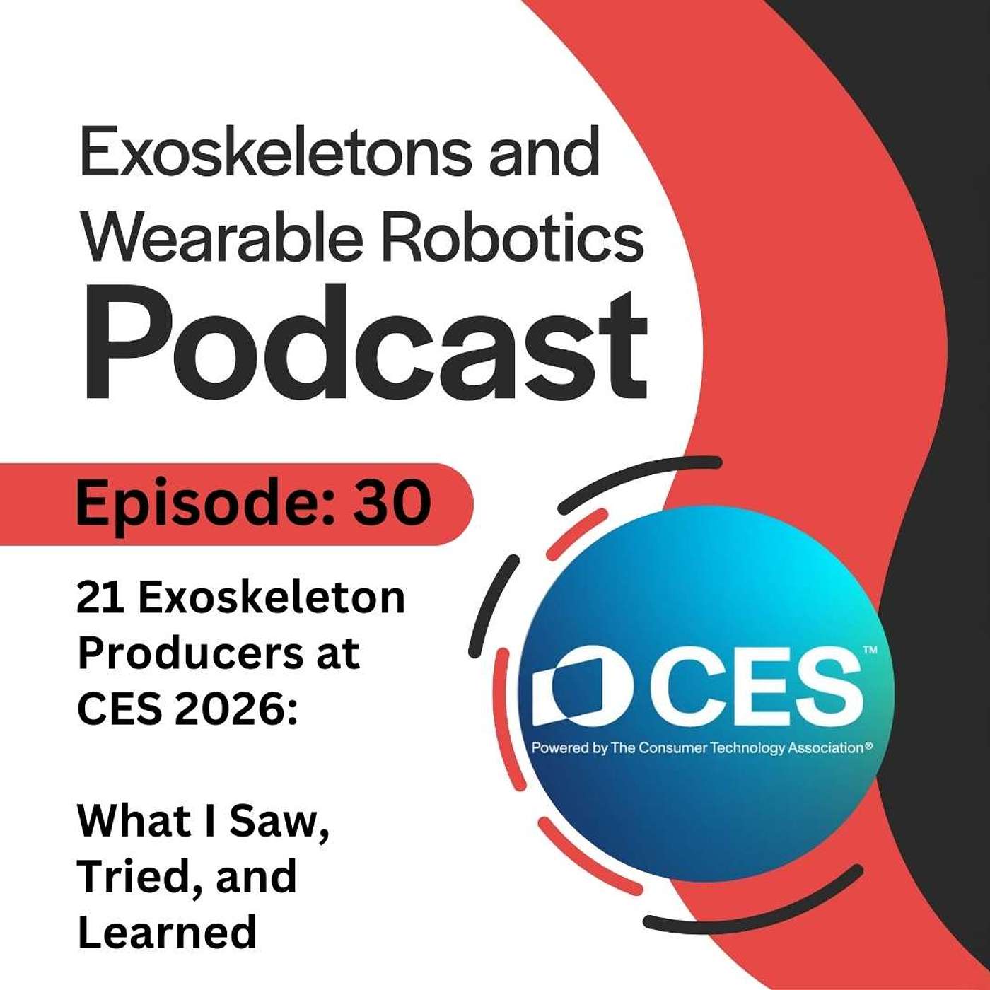 Episode 30:21 Exoskeleton Producers at CES 2026: What I Saw, Tried, and Learned