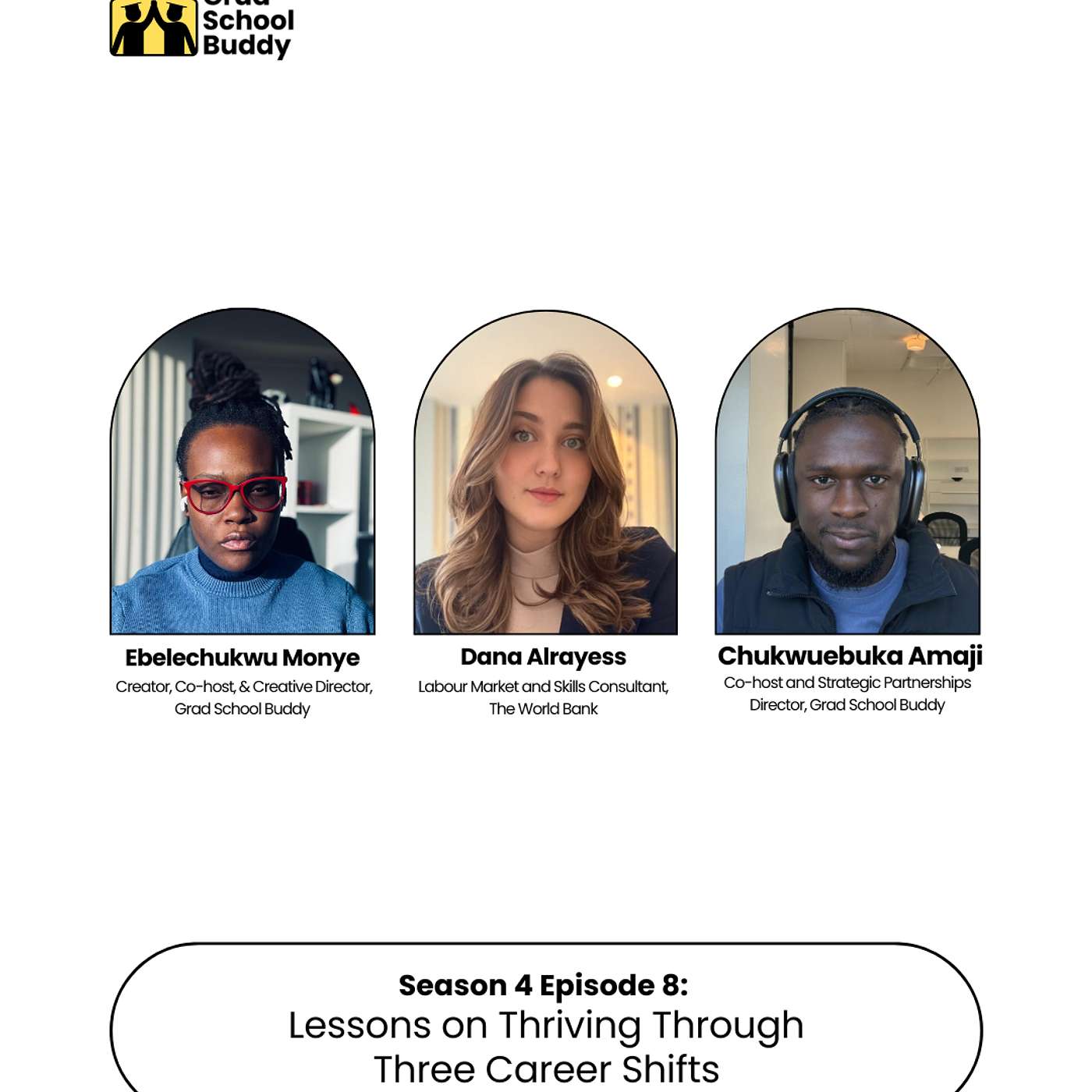 Season 4 Episode 8: Lessons on Thriving Through Three Career Shifts (with Dana Alrayess) Season 4 Episode 8: Lessons on Thriving Through Three Career Shifts (with Dana Alrayess)