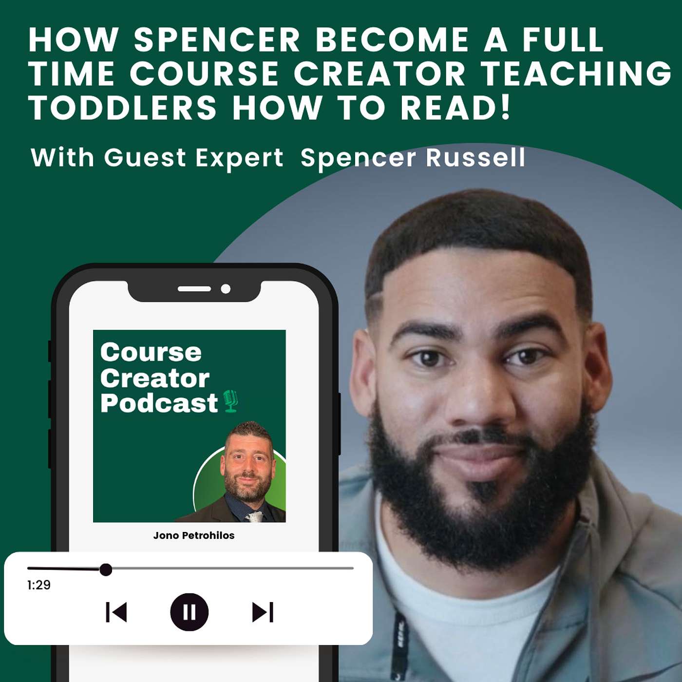 How Spencer becomes a full-time course creator teaching toddlers how to read!