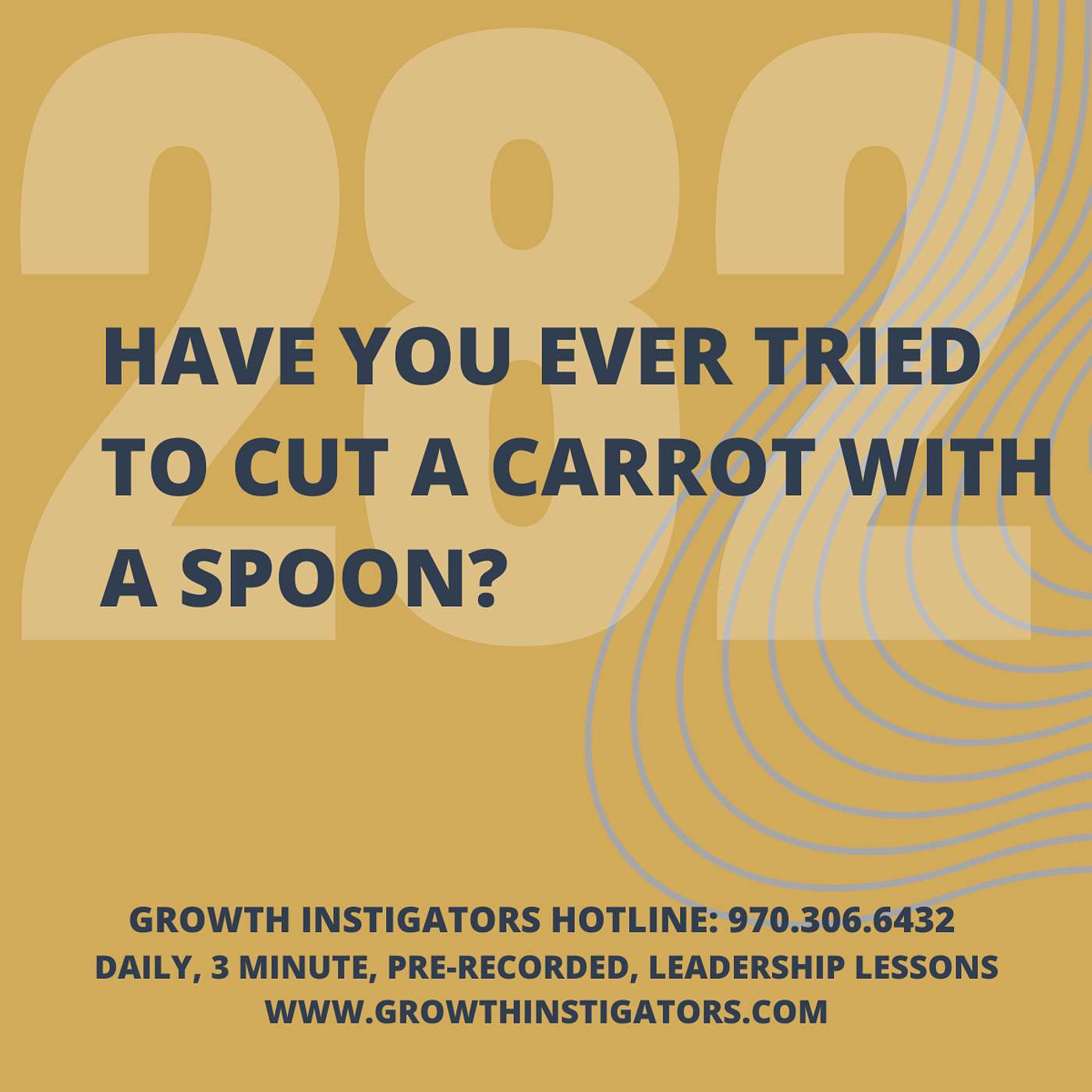 #282 Have you ever tried to cut a carrot with a spoon? episode artwork