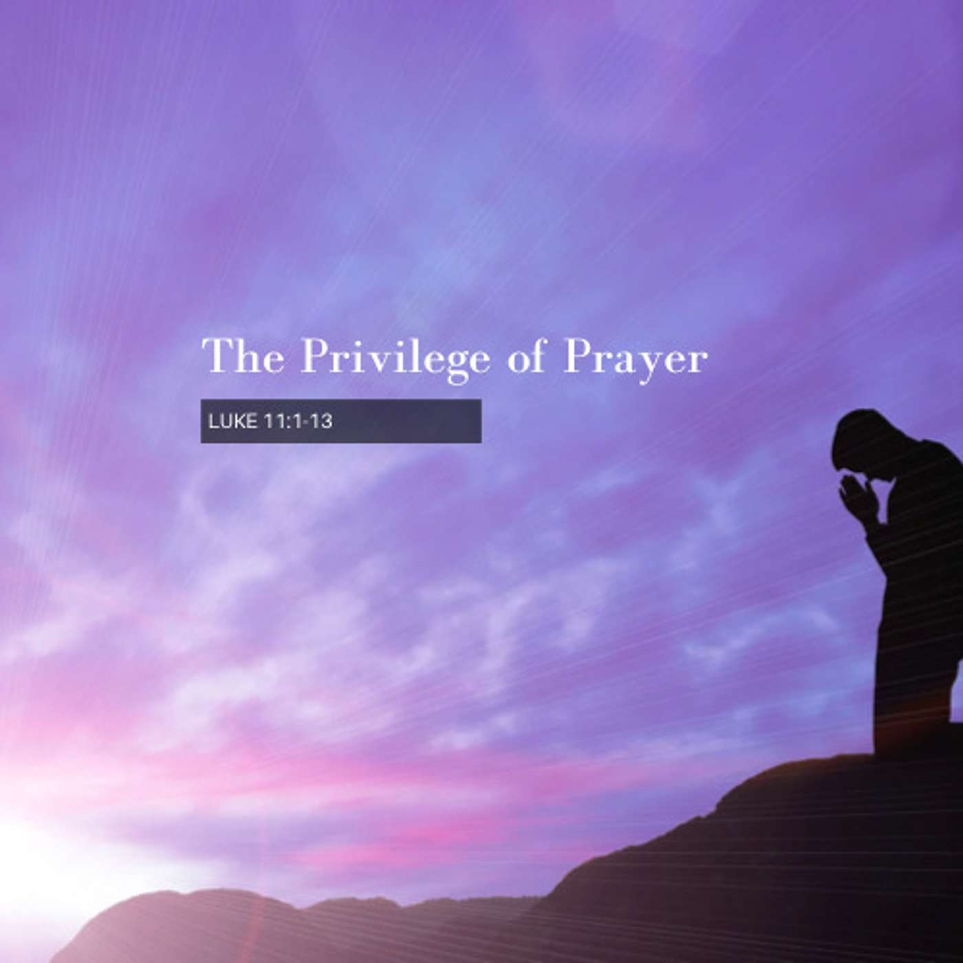 The Privilege of Prayer