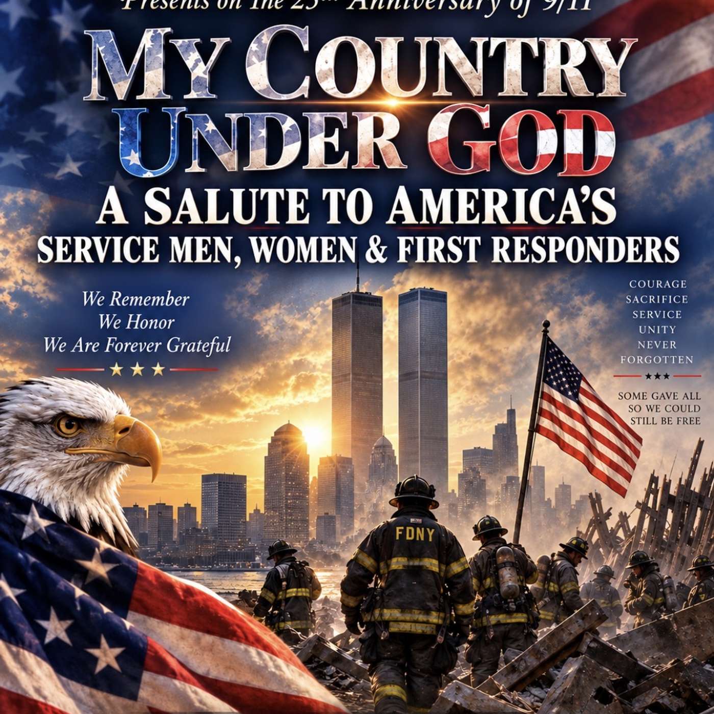 MY COUNTRY UNDER GOD-A 9-11 SALUTE TO OUR SERVICE MEN & WOMEN on EL RADIO episode artwork