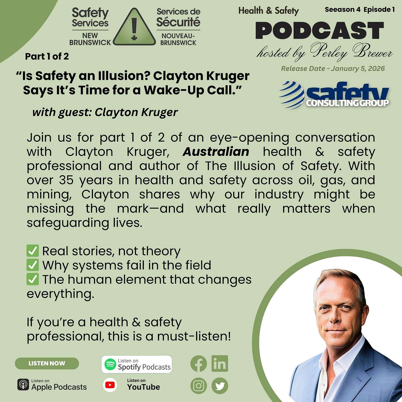 “Is Safety an Illusion? Clayton Kruger Says It’s Time for a Wake-Up Call.” episode artwork