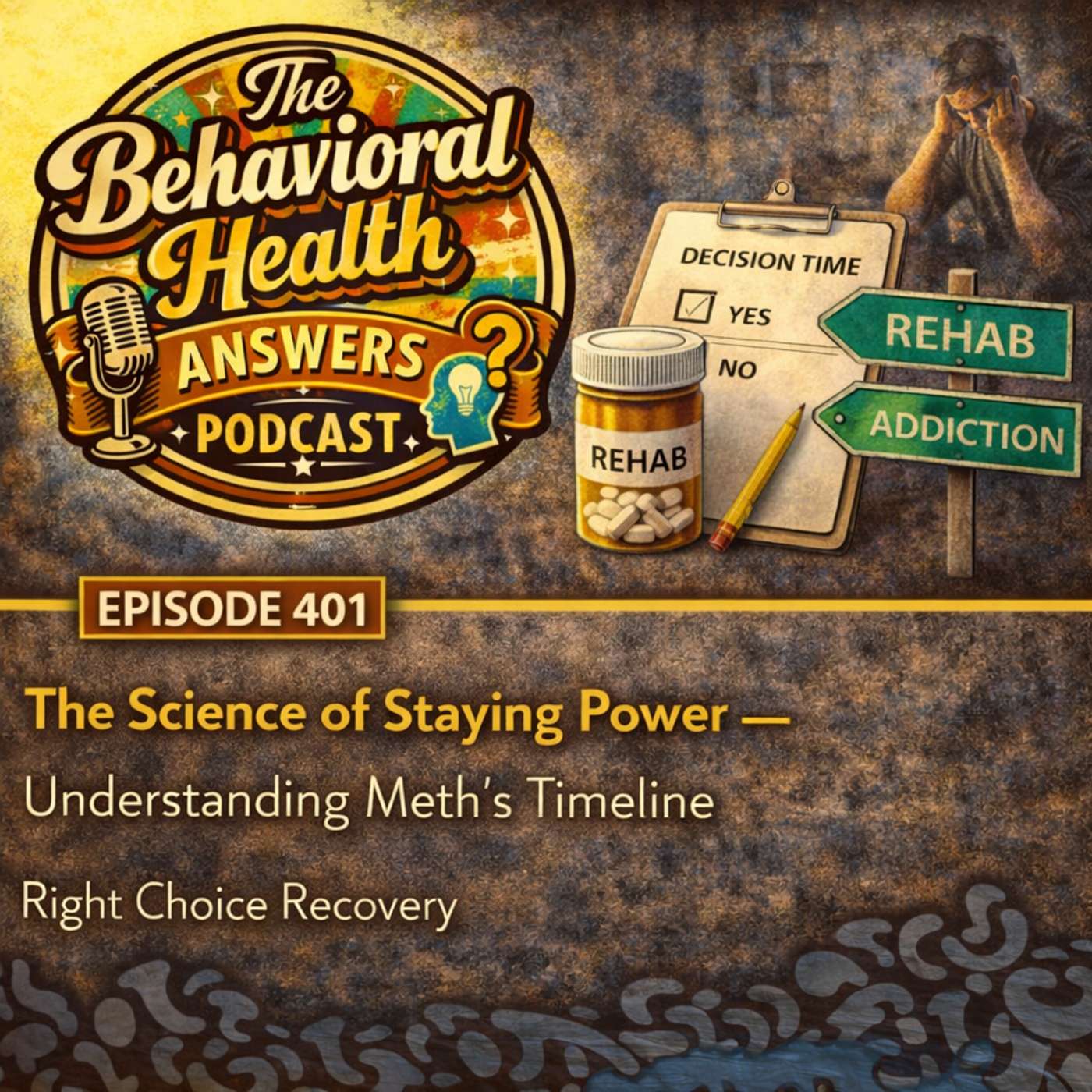 Episode 401: The Science of Staying Power - Understanding Meth's Timeline | Right Choice Recovery episode artwork