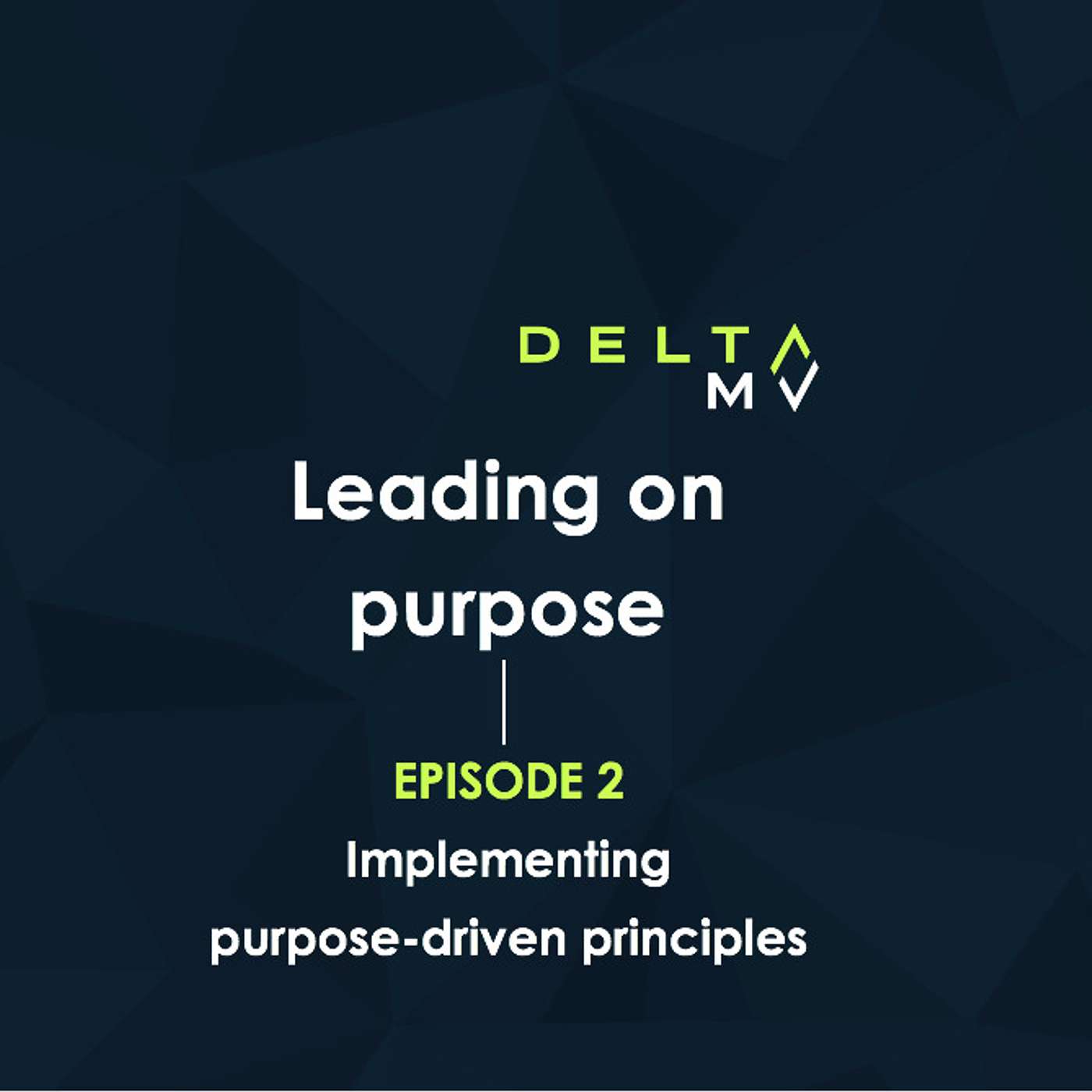 Leading On Purpose - Implementing purpose-driven principles - Episode 2 episode artwork