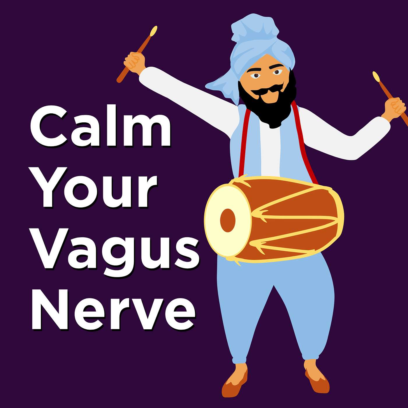 Rhythmic Indian Drum Audio LOOP + ADHD Noise Masking for Study, Vagus Nerve, Work, Focus, Calm Nervous System