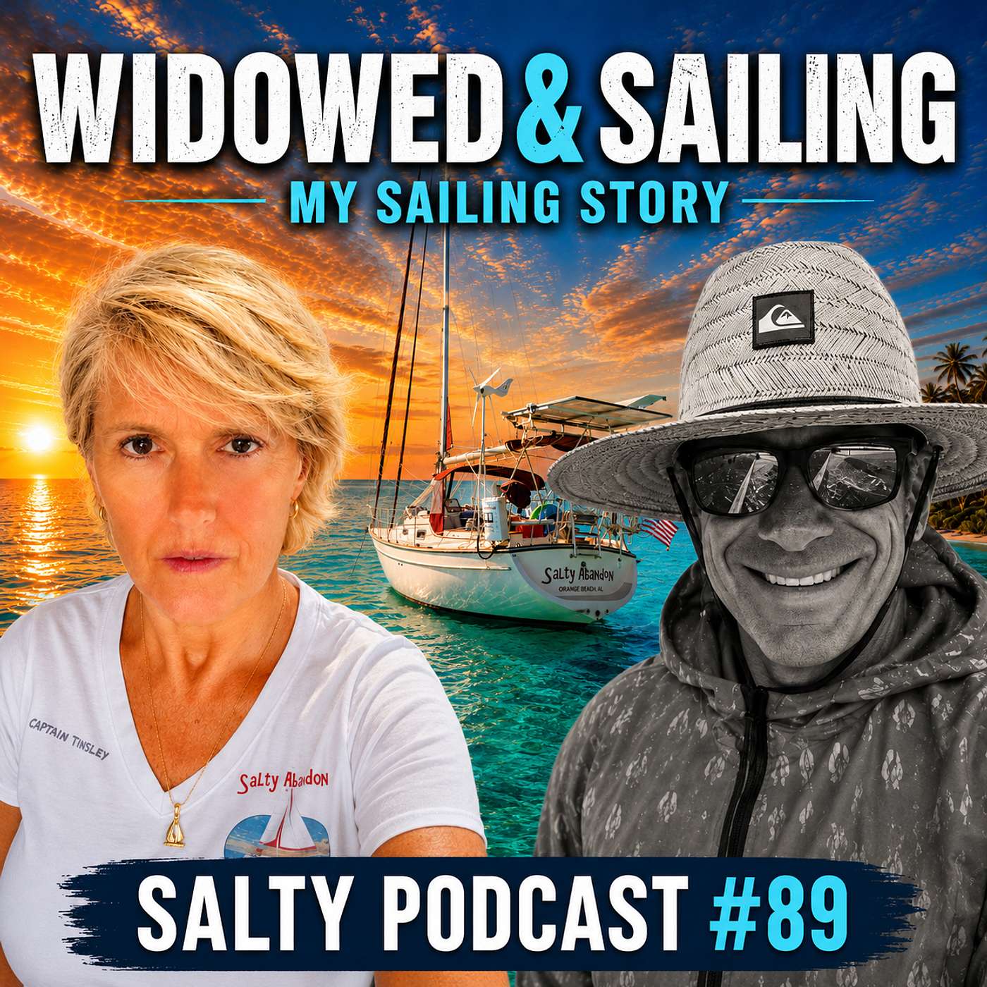 WIDOWED & SAILING: Sailing After Loss - Tinsley's Story | Salty Podcast #89