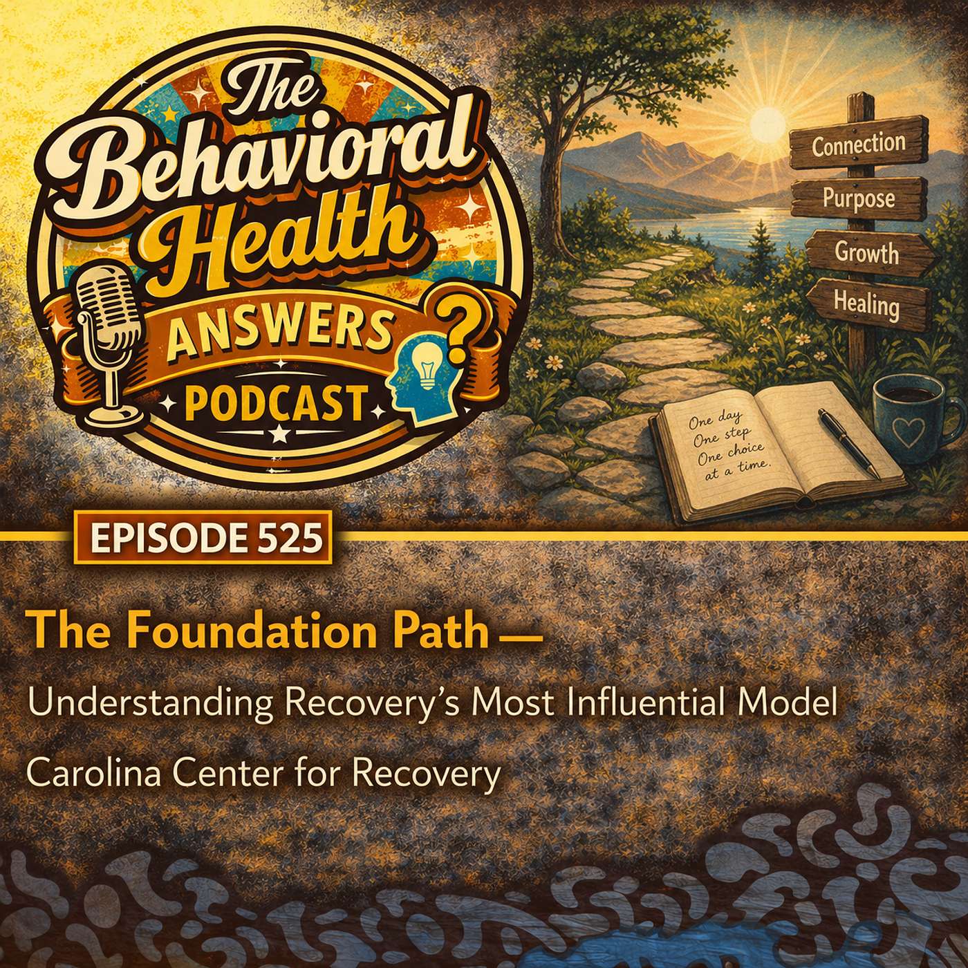 Episode 525: The Foundation Path - Understanding Recovery's Most Influential Model | Carolina Center for Recovery episode artwork
