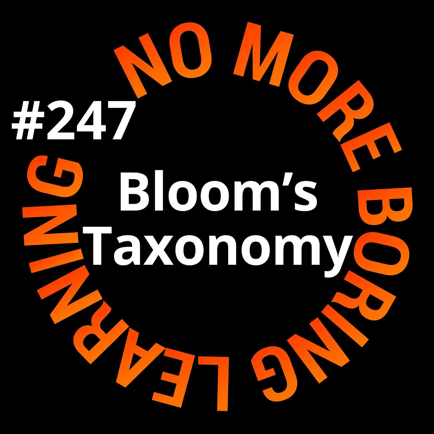 247. Snappen is nog niet Kunnen. Laat staan Doen: Bloom's Taxonomy