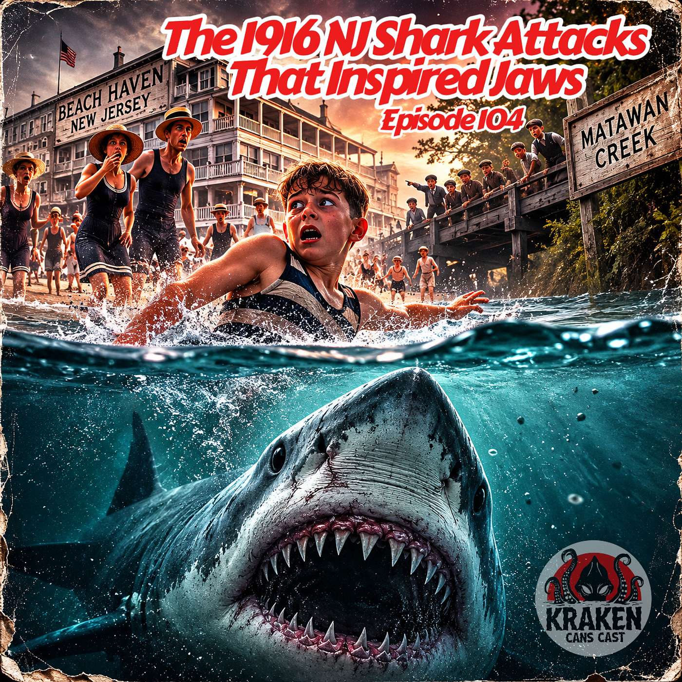Ep. 104 The 1916 NJ Shark Attacks That Inspired Jaws episode artwork