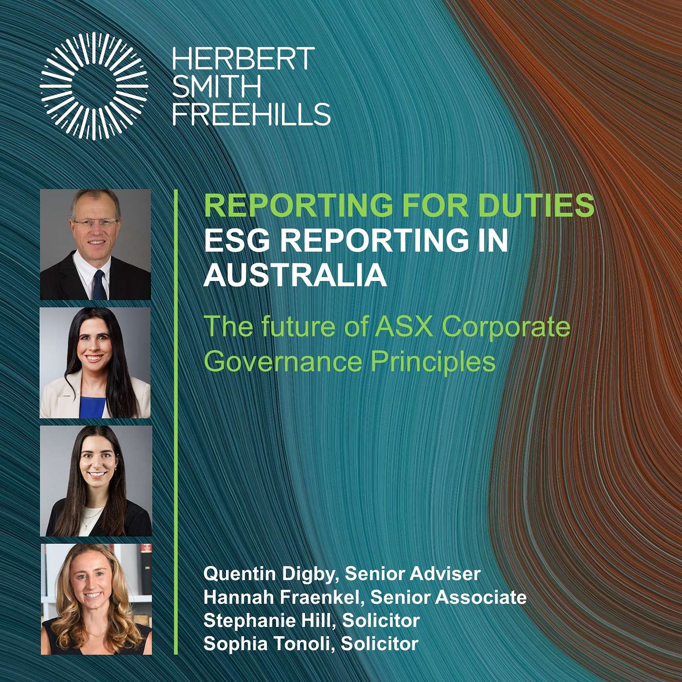 Reporting For Duties: ESG Reporting in Australia - The future of ASX Corporate Governance Principles
