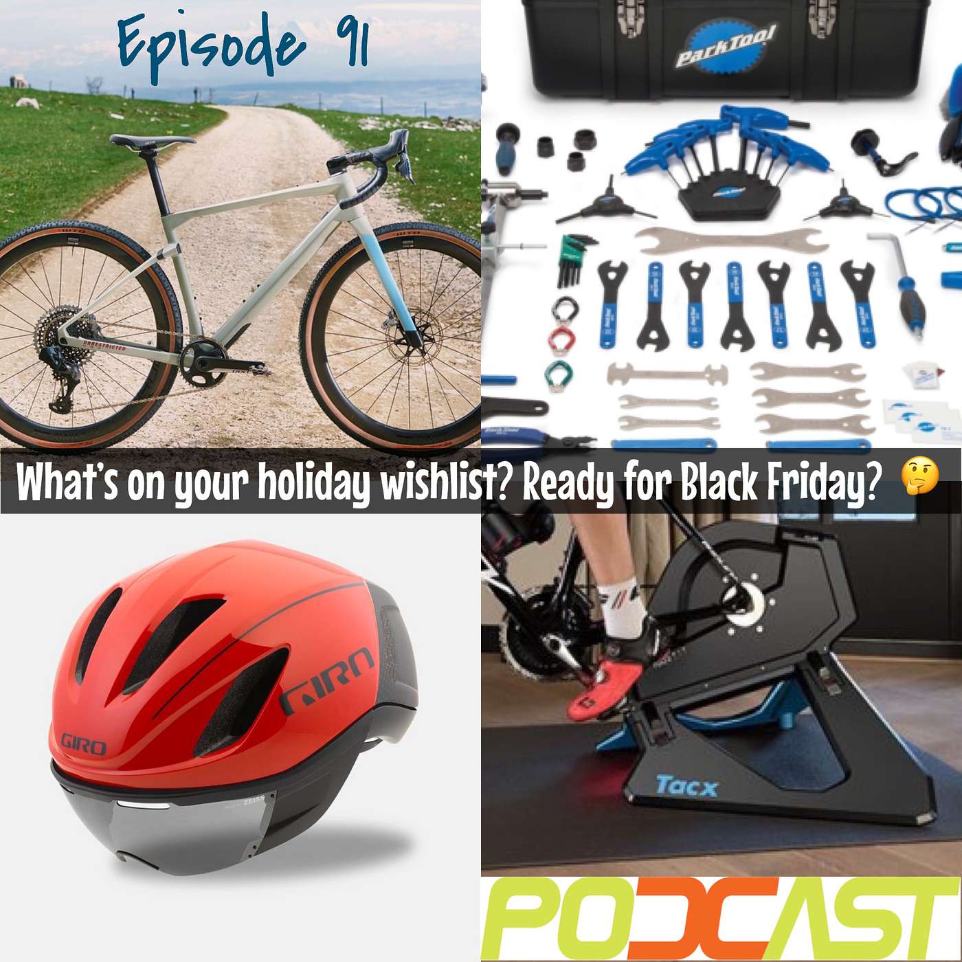 Dialed Podcast 91 - 2019 holiday gift giving suggestions for cyclists and triathletes episode artwork