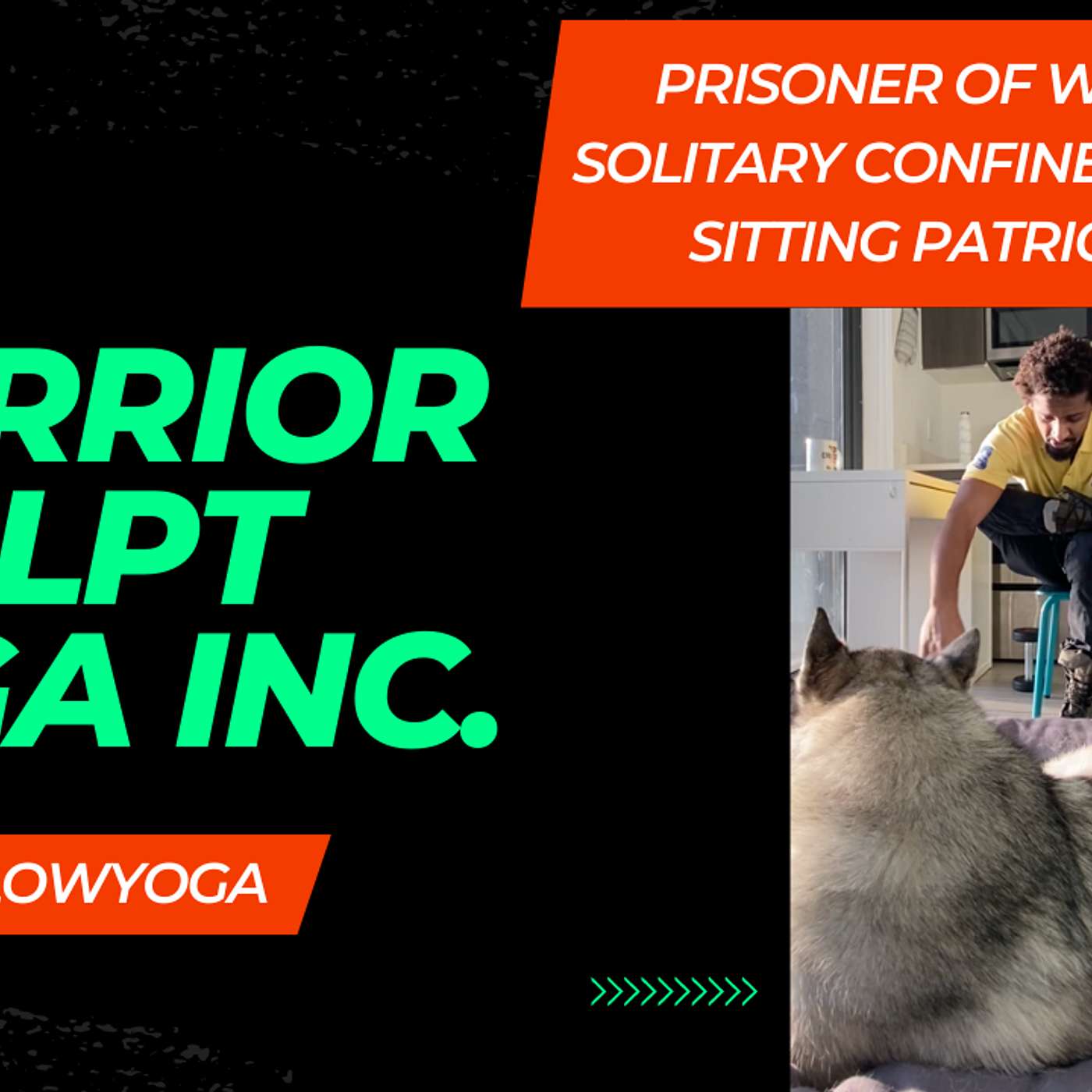 Sitting Patriot Warrior Sculpt, Prisoner of War Solitary Confinement, Maxflowyoga 8 minute vinyasa episode artwork