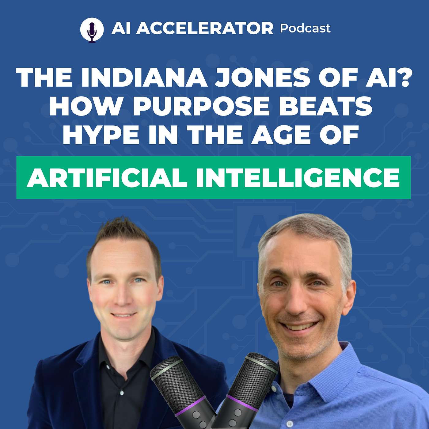 The Indiana Jones of AI? How Purpose Beats Hype in the Age of Artificial Intelligence | Evan Kubicek | AI Accelerator Podcast episode artwork